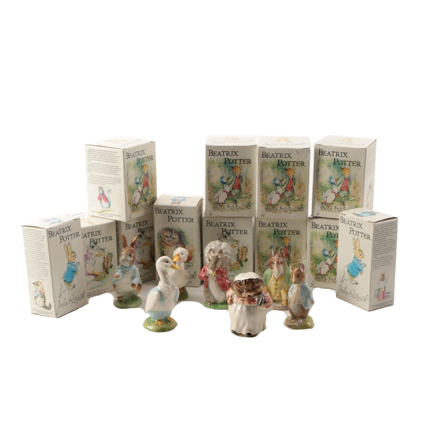 Royal Doulton "Beatrix Potter" Porcelain Figurines by John Beswick
