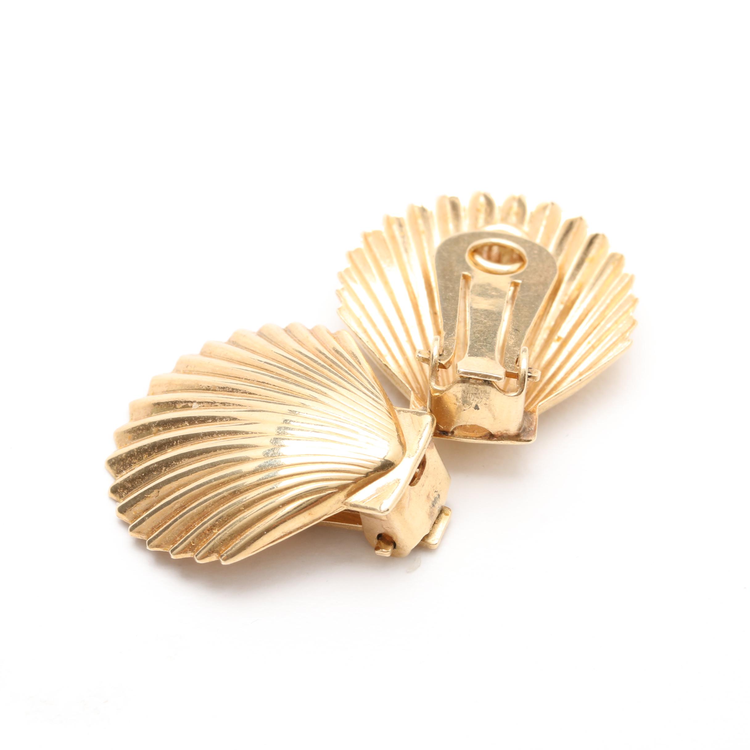 14K Yellow Gold Earrings