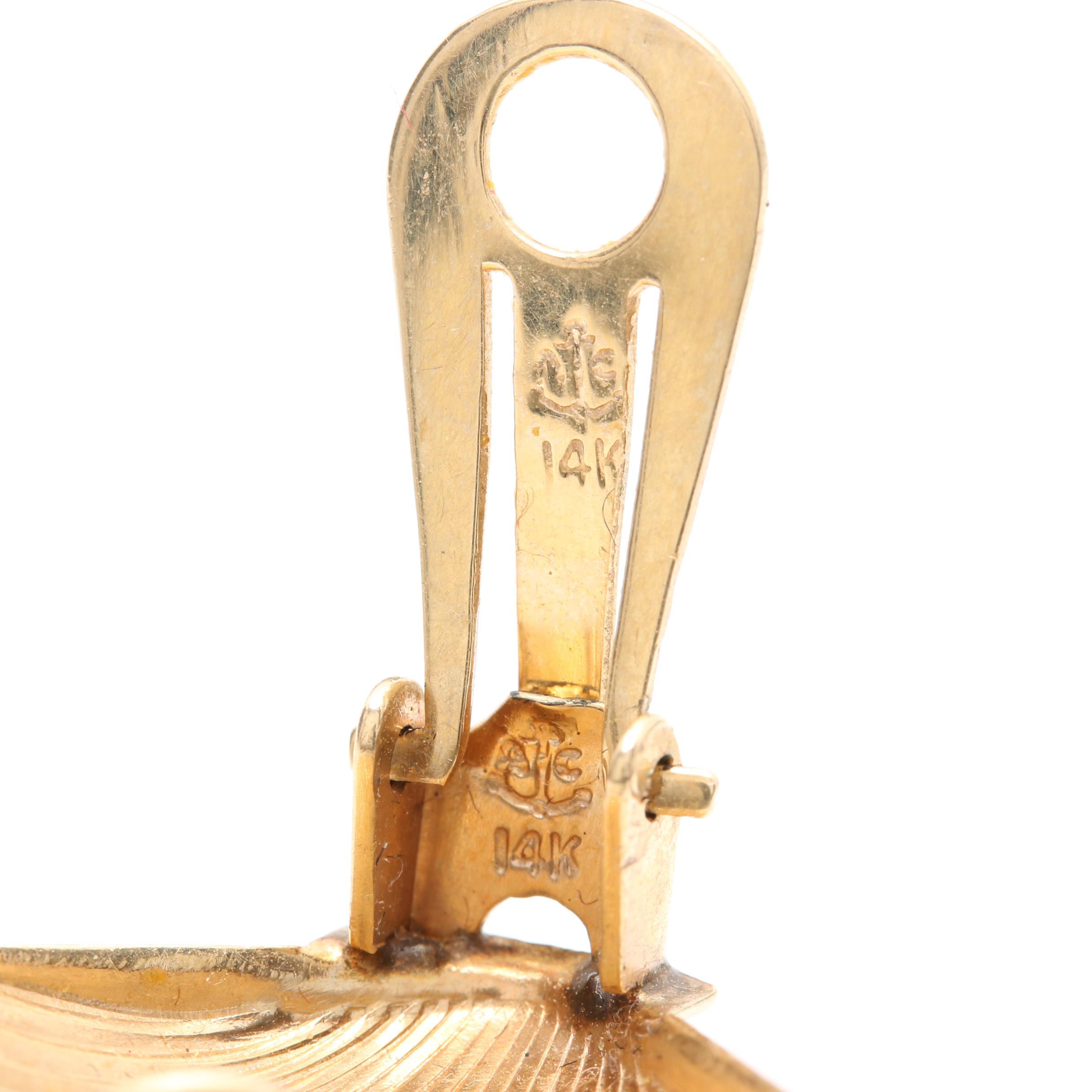 14K Yellow Gold Earrings