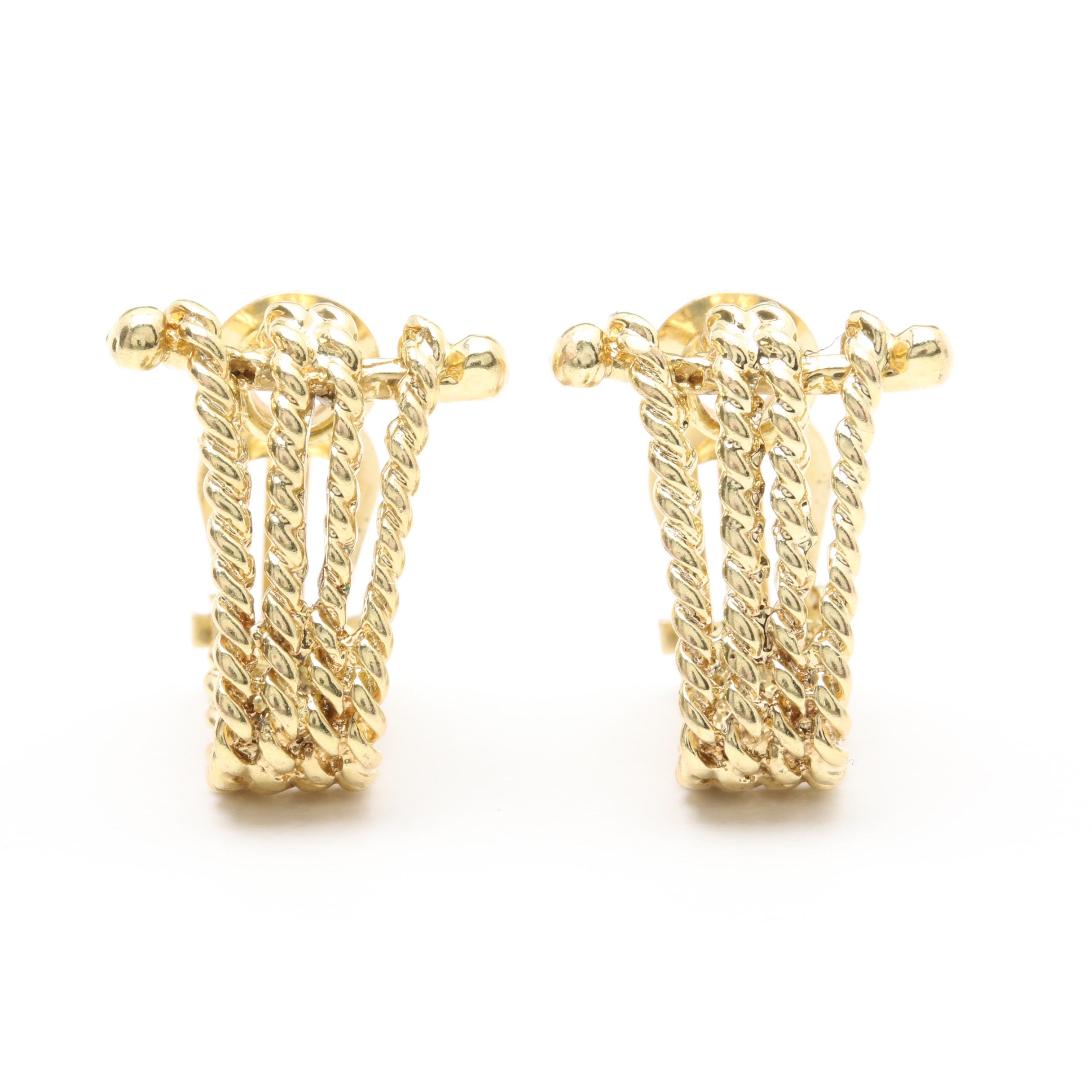 14K Yellow Gold Earrings