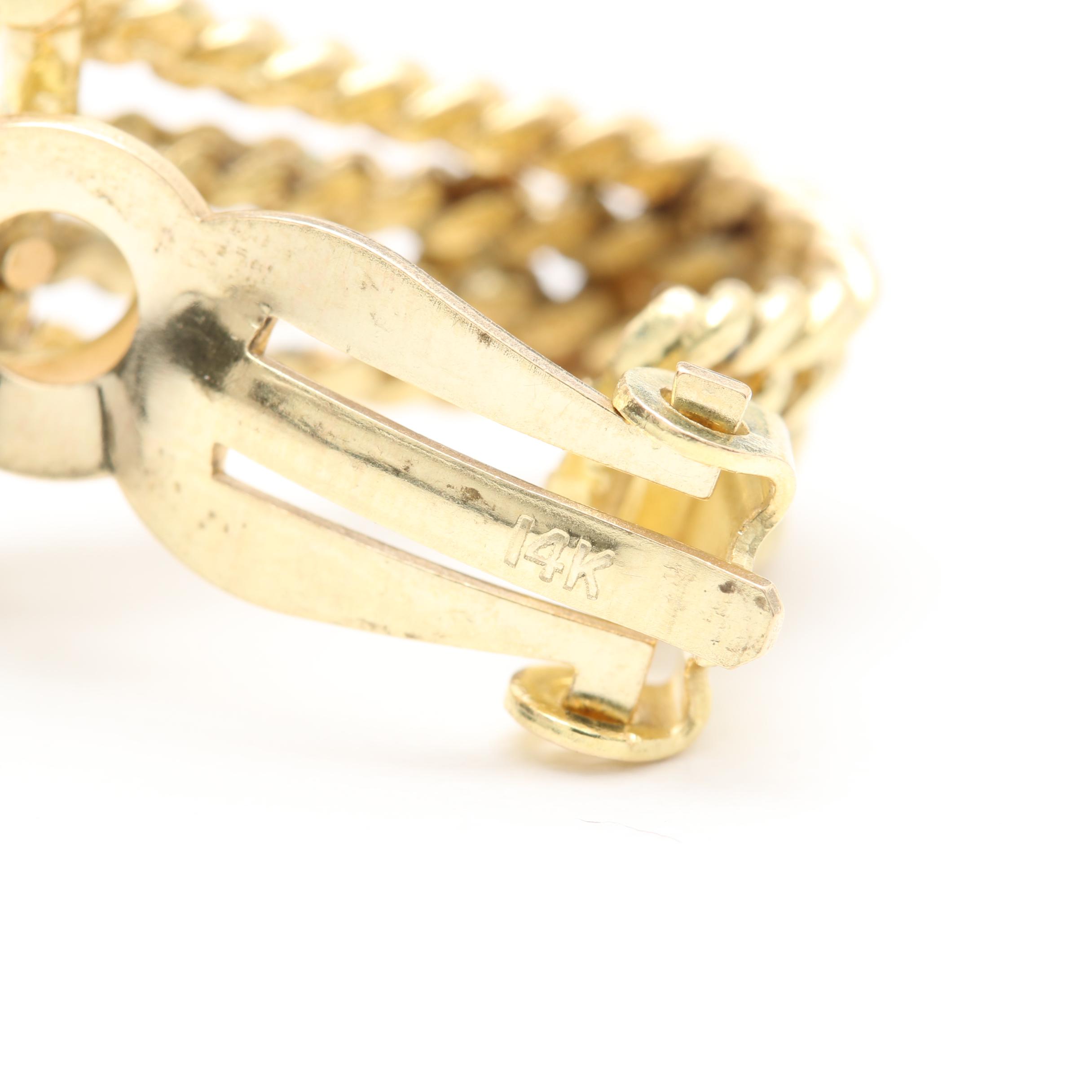 14K Yellow Gold Earrings