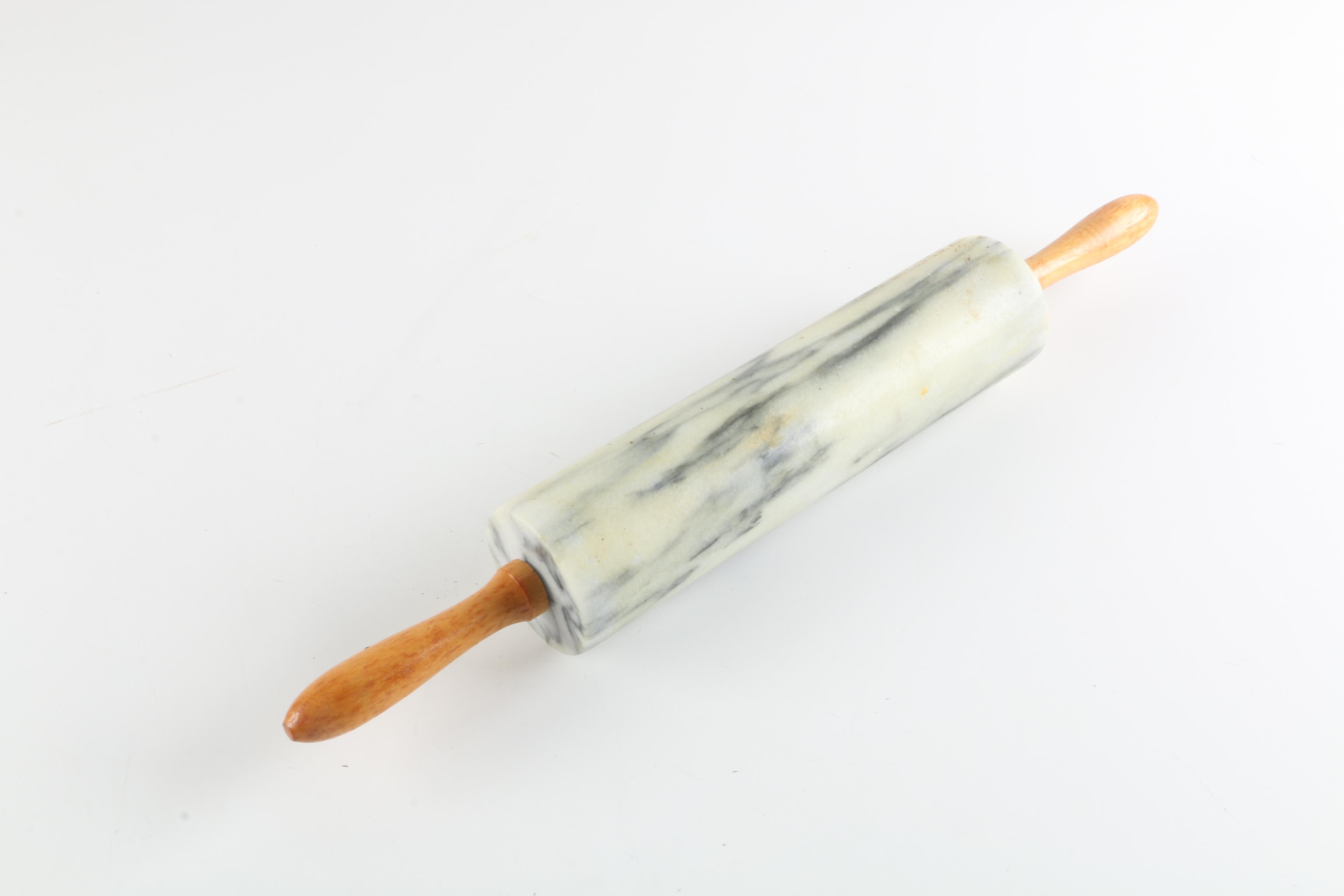 Marble Rolling Pin and Cutting Board