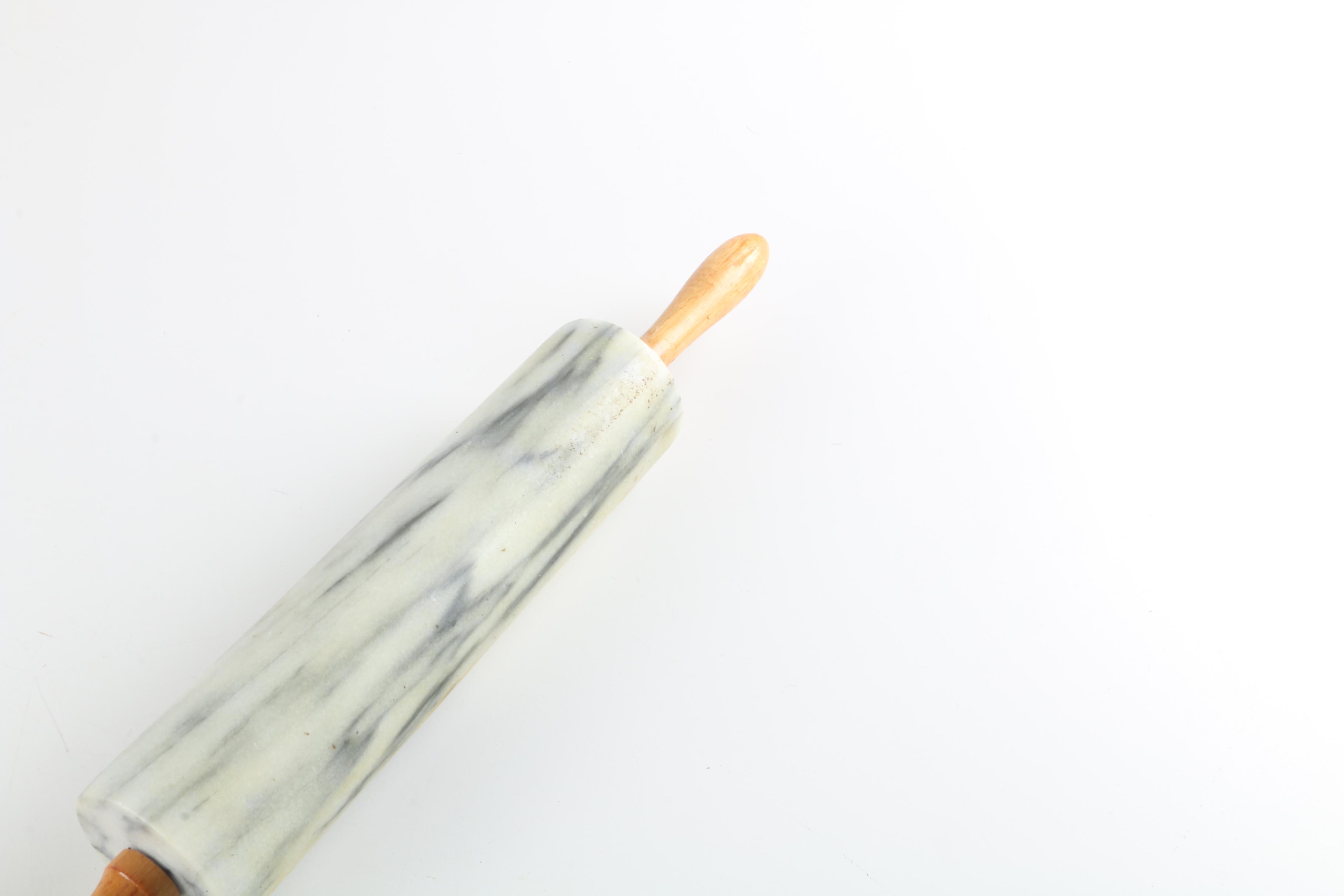 Marble Rolling Pin and Cutting Board