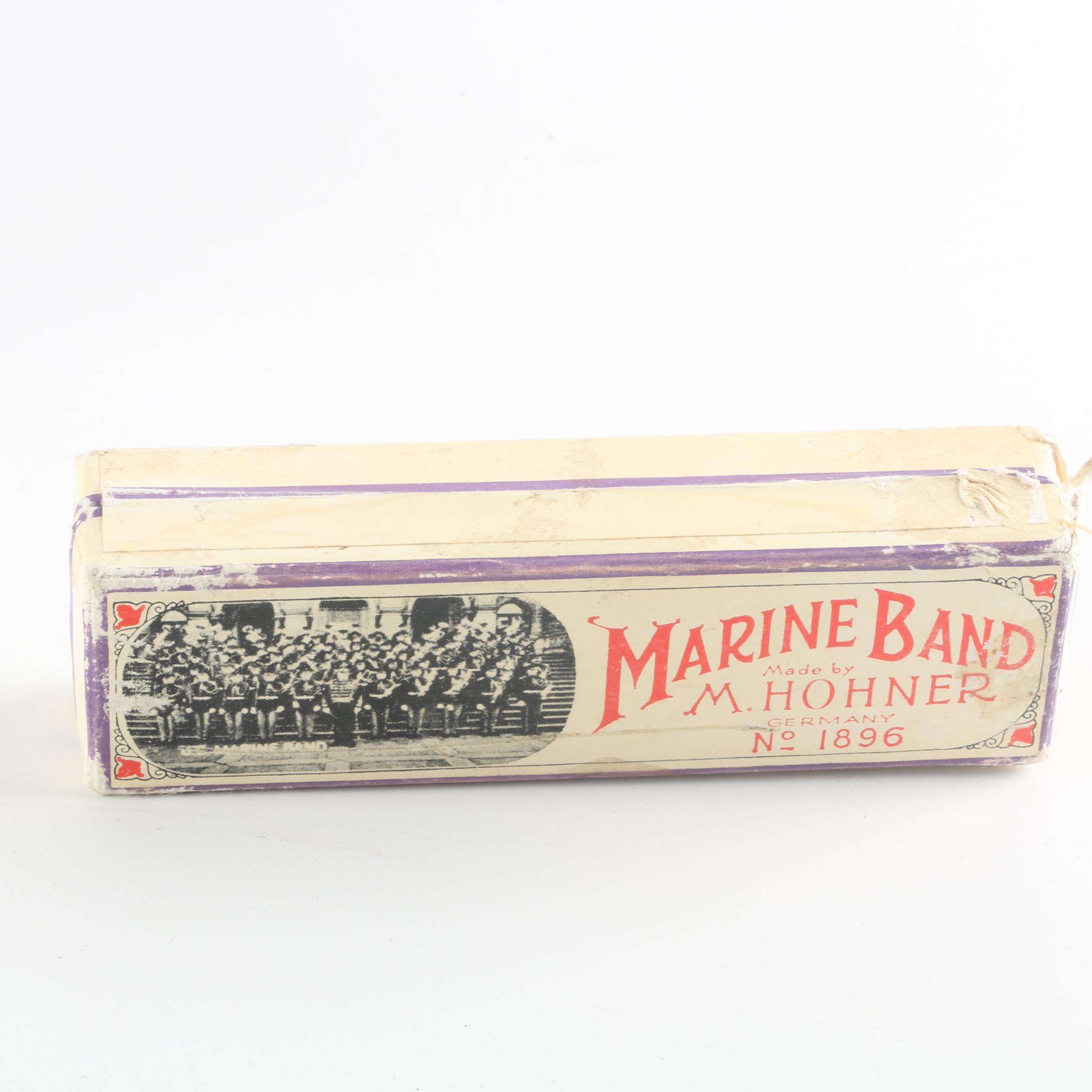 Hohner Marine Band Harmonica and Elvis Presley Commemorative Stamps