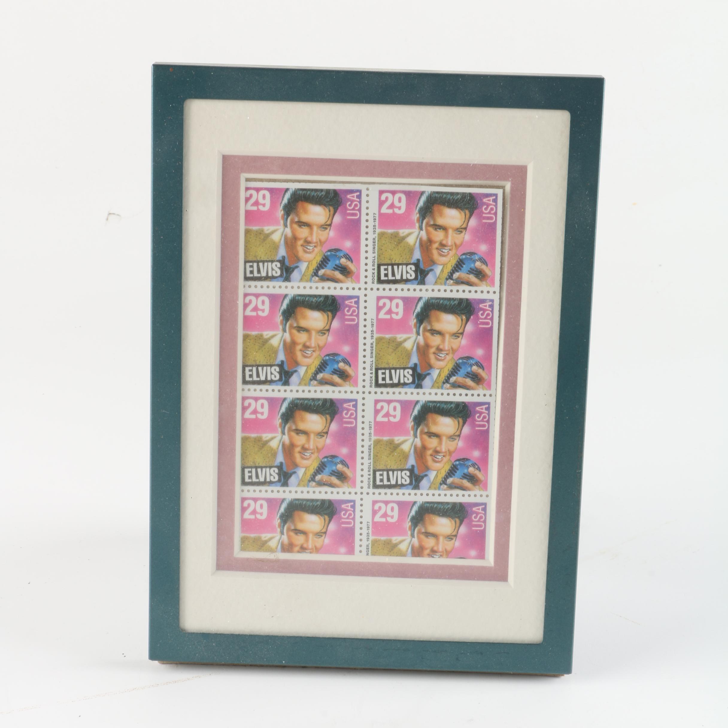 Hohner Marine Band Harmonica and Elvis Presley Commemorative Stamps