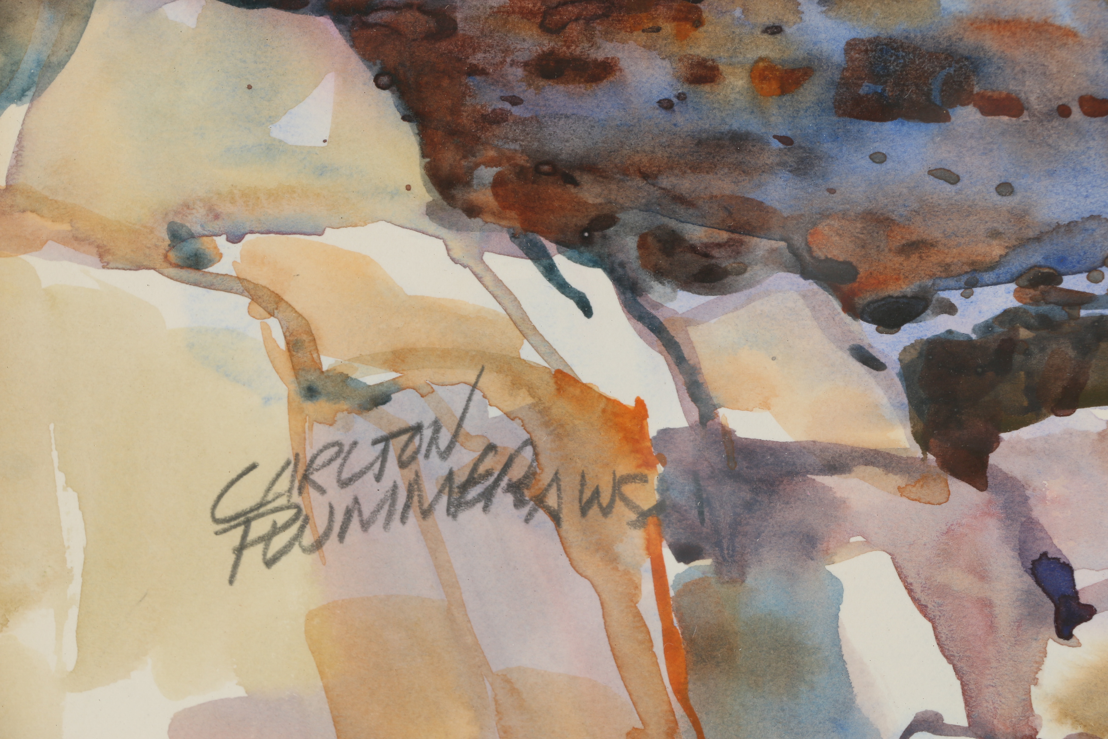 Carlton Plummer Watercolor Painting