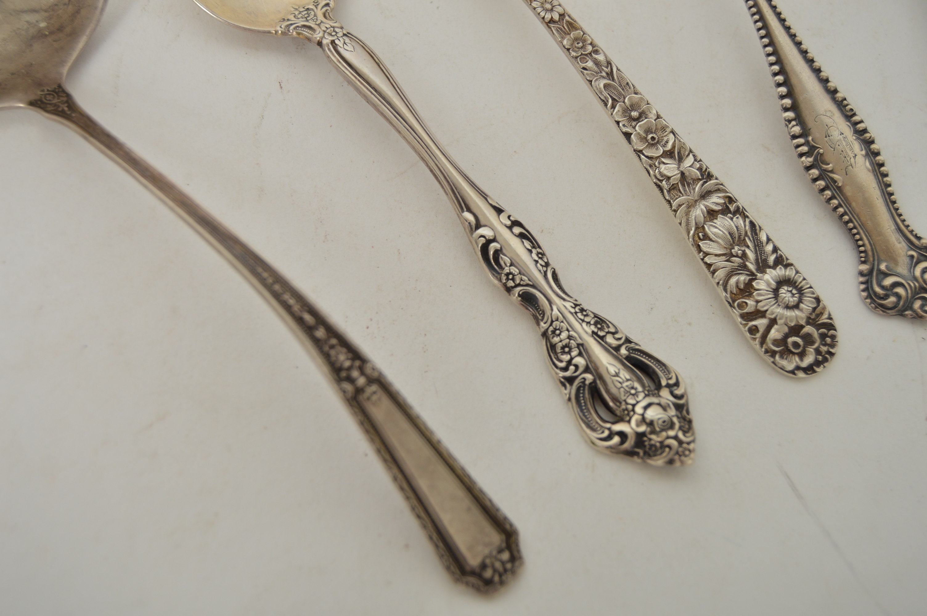 Vintage Sterling Silver Teaspoons and Serving Utensils
