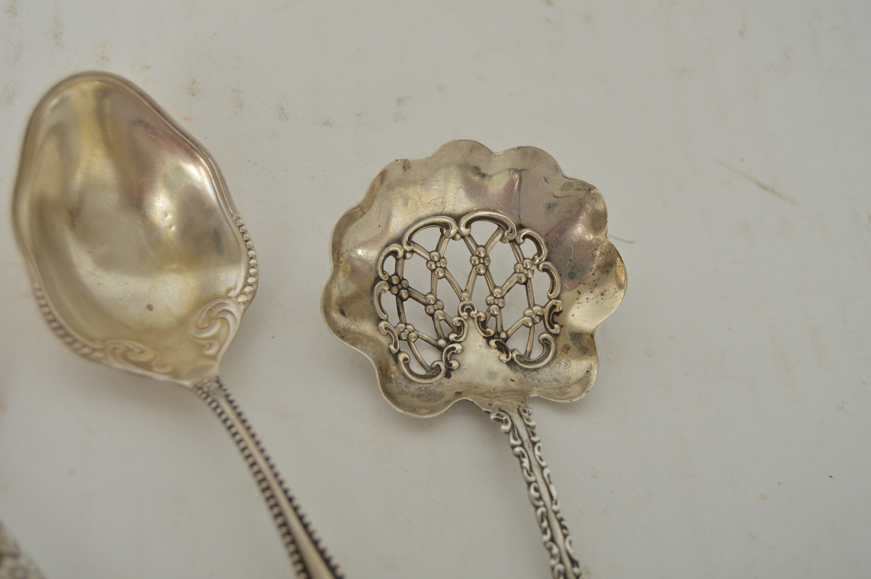 Vintage Sterling Silver Teaspoons and Serving Utensils