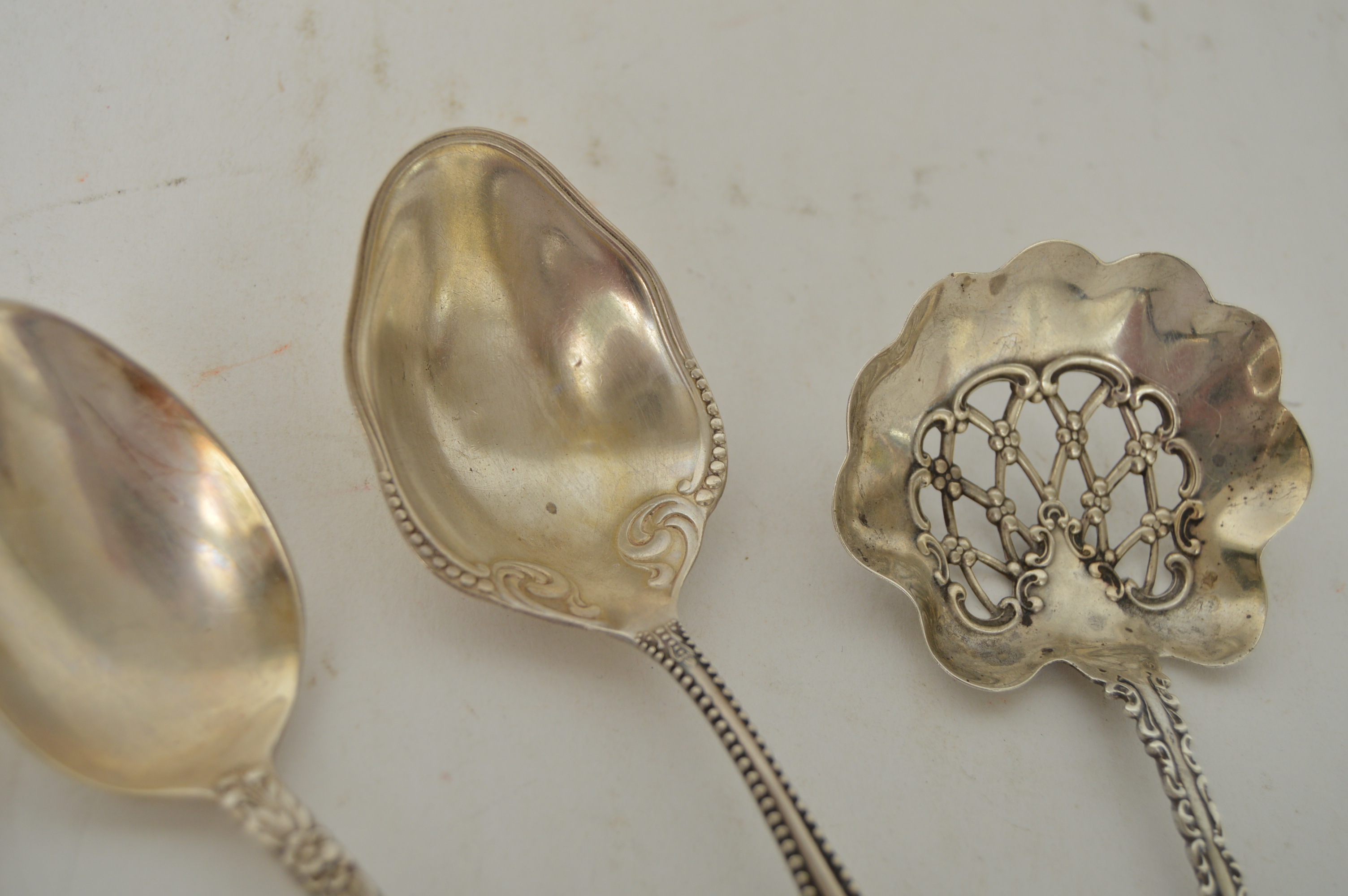 Vintage Sterling Silver Teaspoons and Serving Utensils