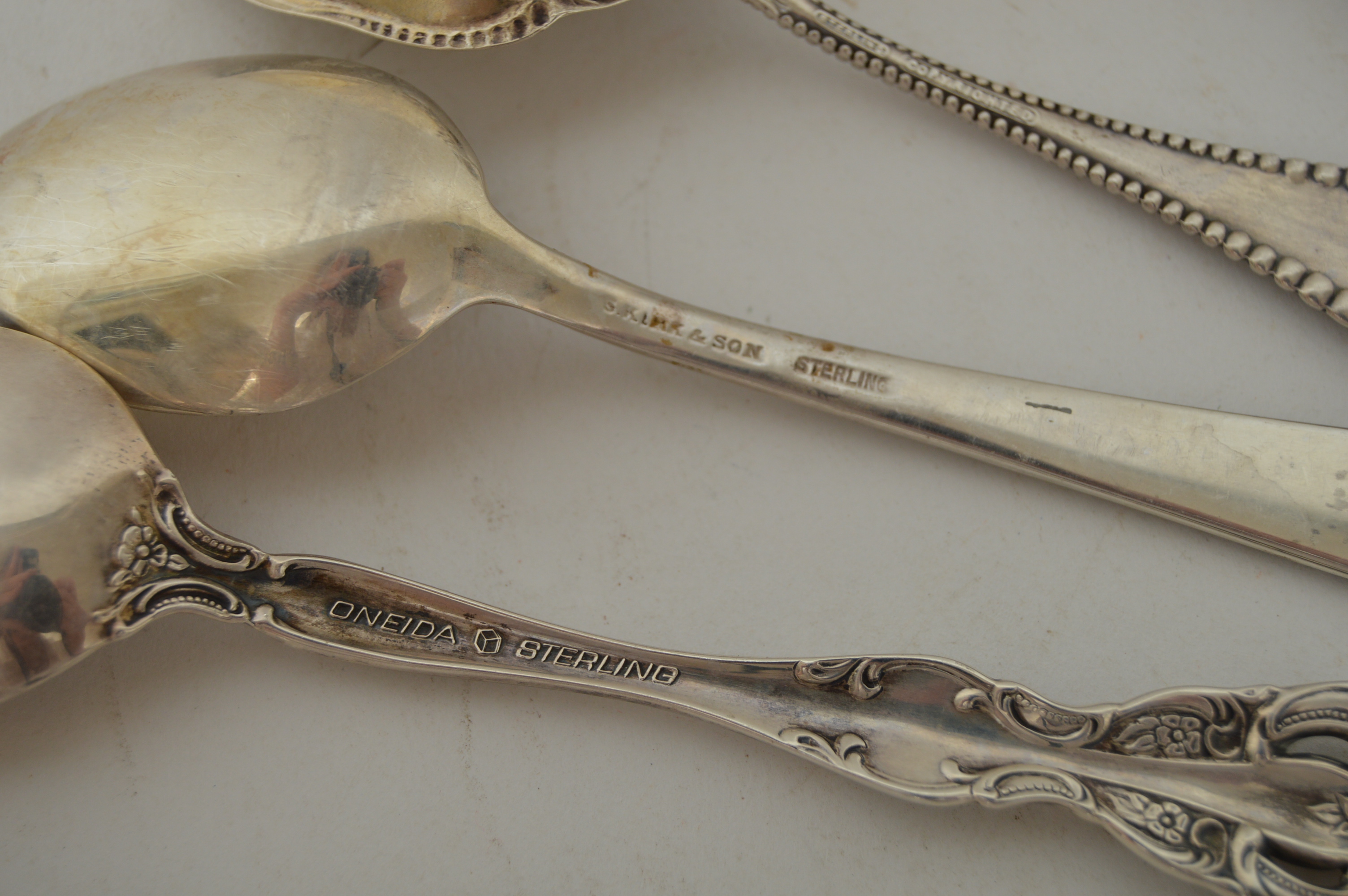 Vintage Sterling Silver Teaspoons and Serving Utensils