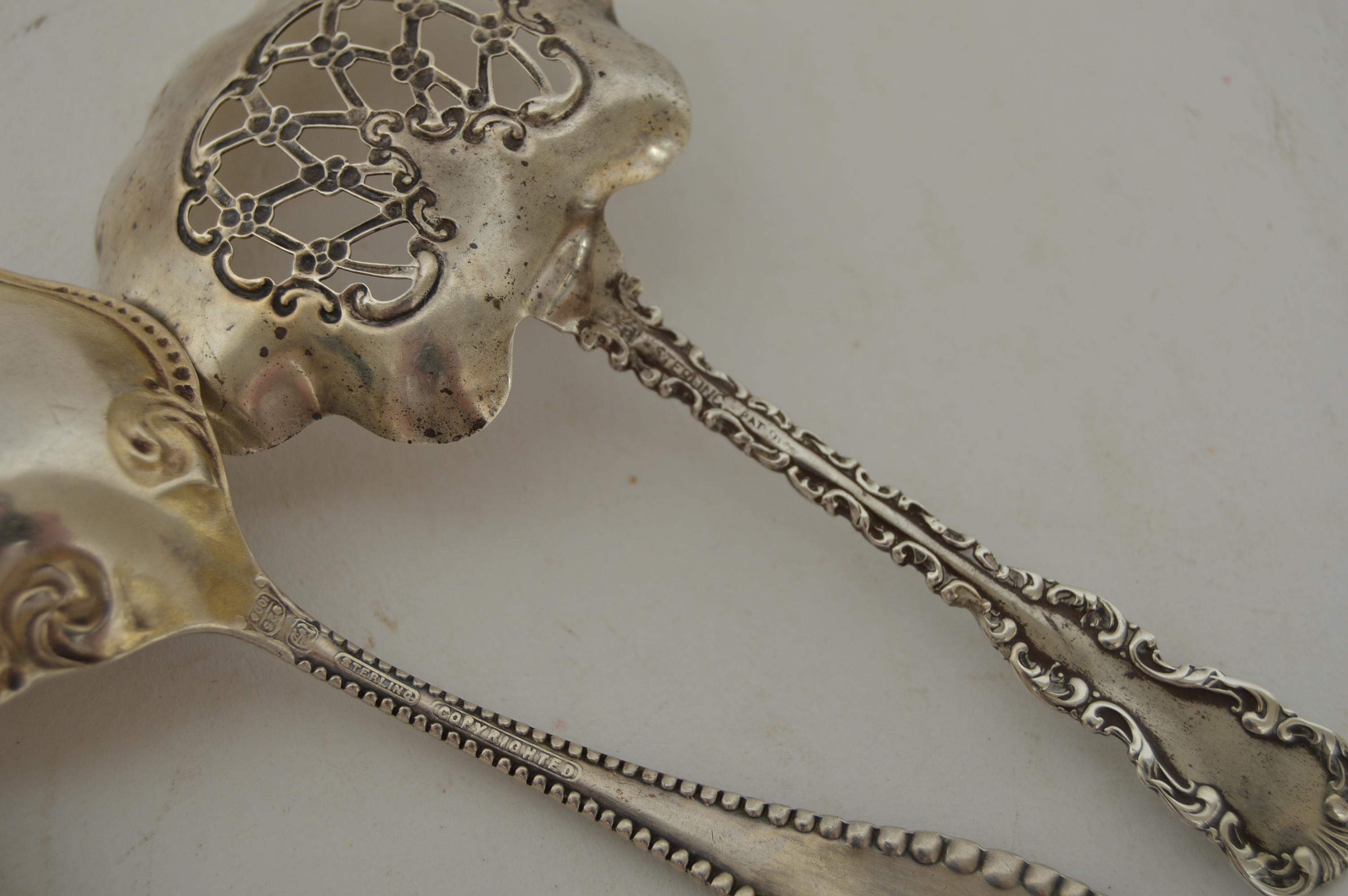 Vintage Sterling Silver Teaspoons and Serving Utensils