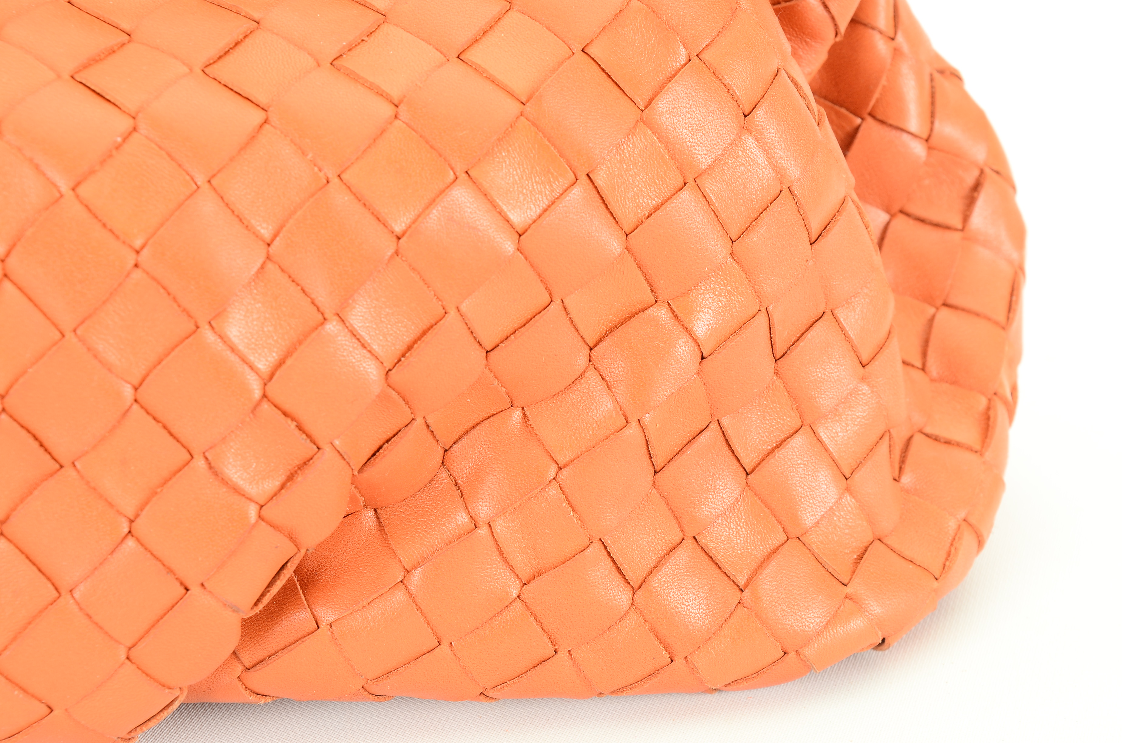 Michael Kors Woven Orange Leather Tote Handbag