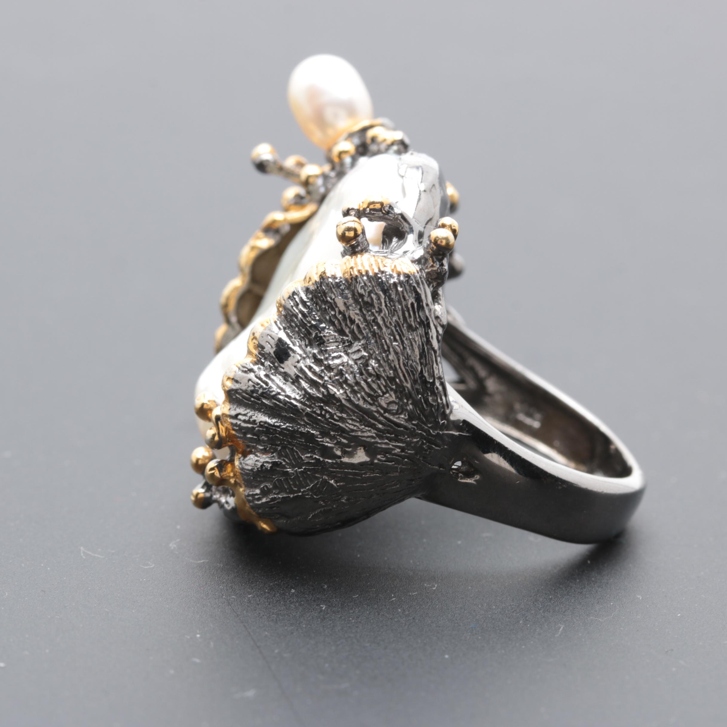 Sterling Silver Cultured Pearl, Tanzanite and Peridot Jewelry Assortment