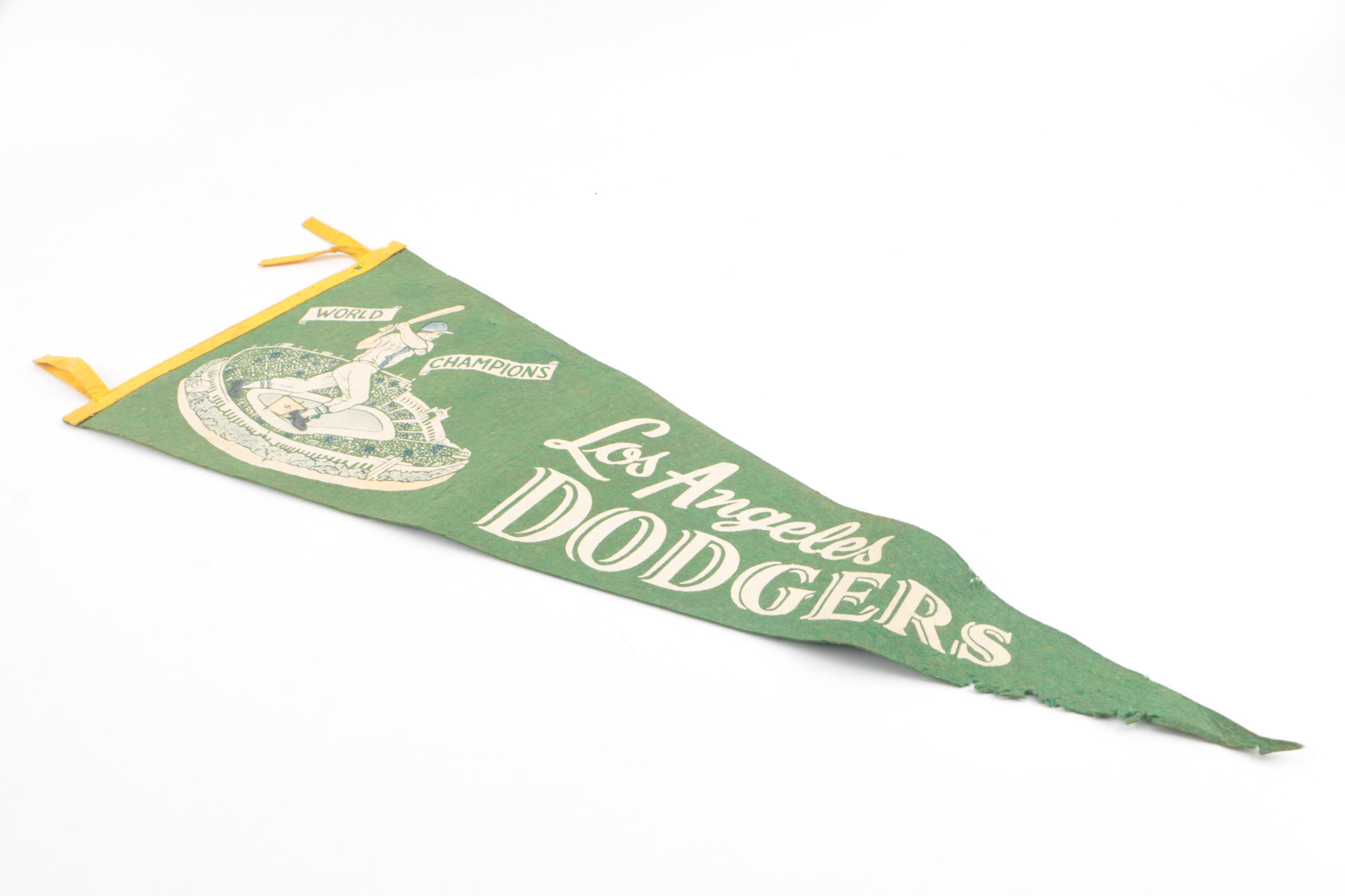 Vintage Felt Baseball Pennants Including Milwaukee Braves