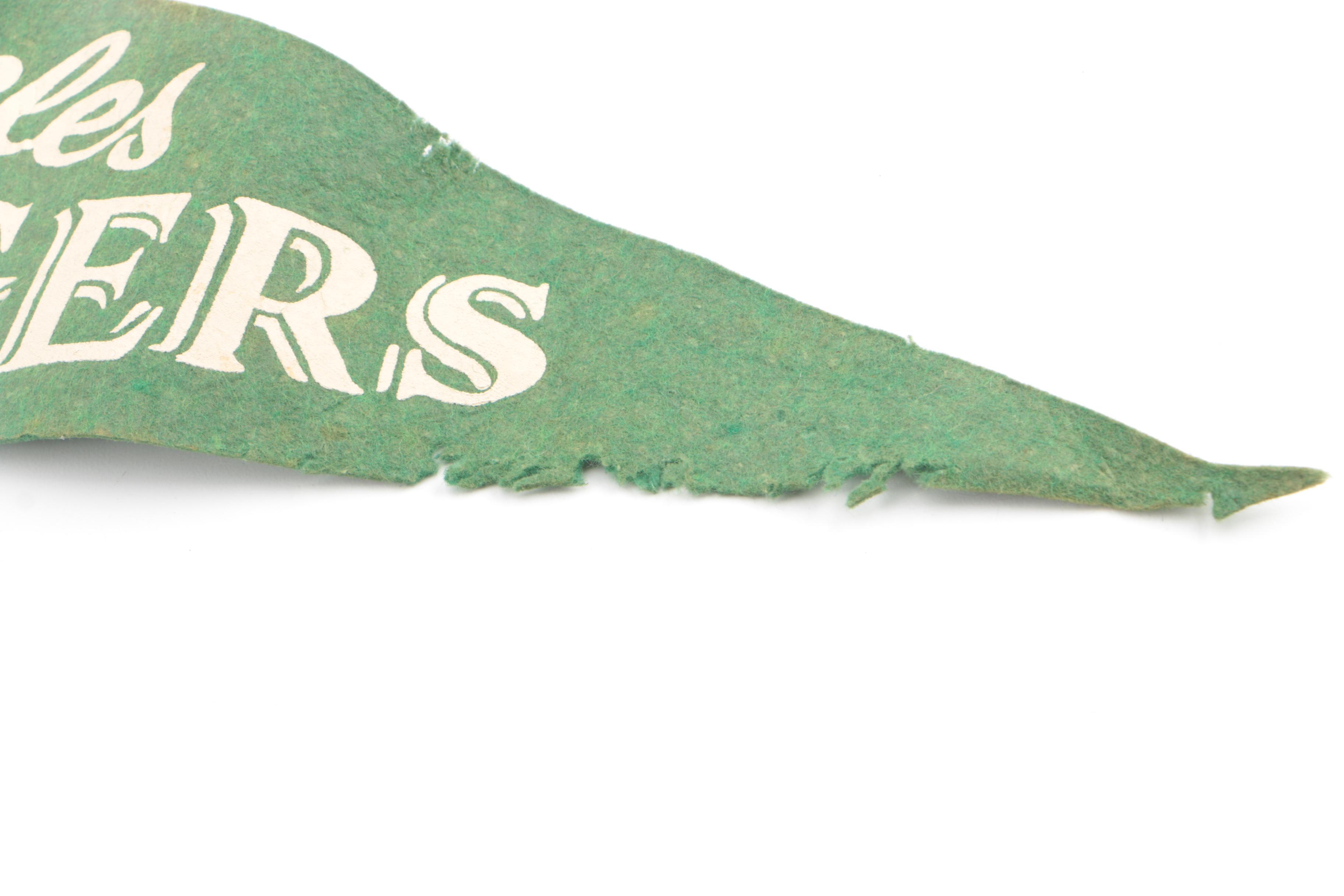 Vintage Felt Baseball Pennants Including Milwaukee Braves