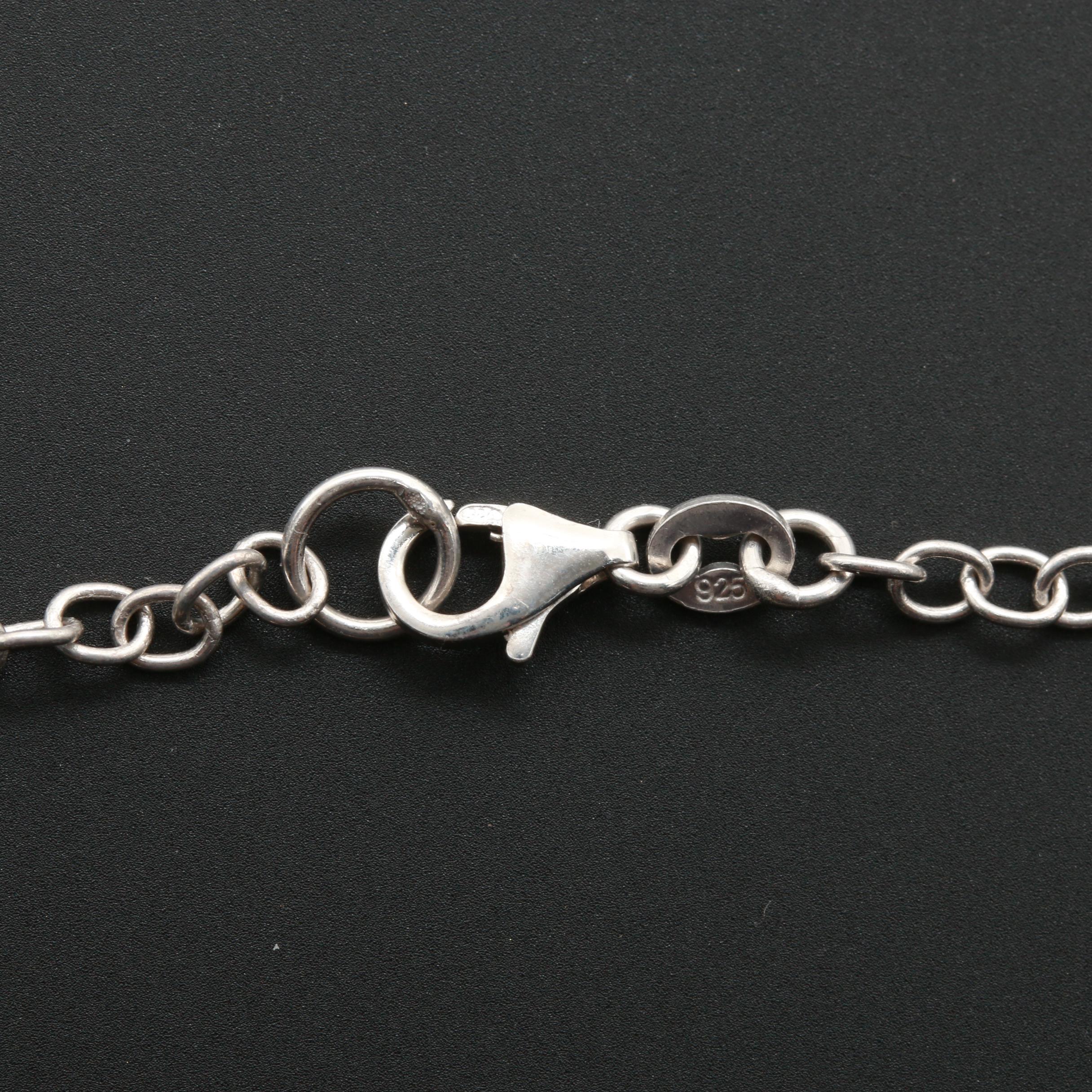 Sterling Silver Cultured Pearl and Multi-Gemstone Floral Demi Parure