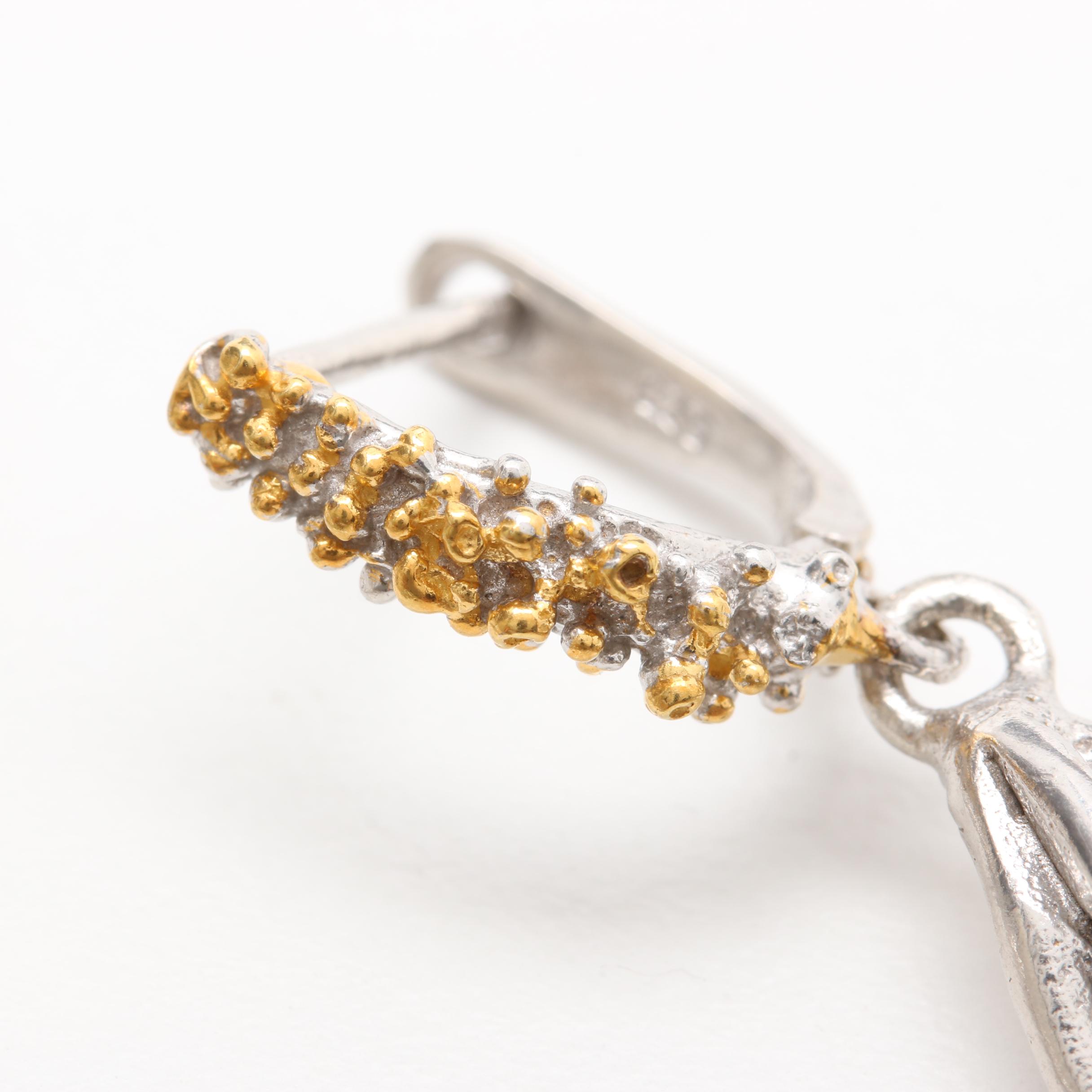 Sterling Silver Quartz, Amethyst, and Garnet Demi Parure