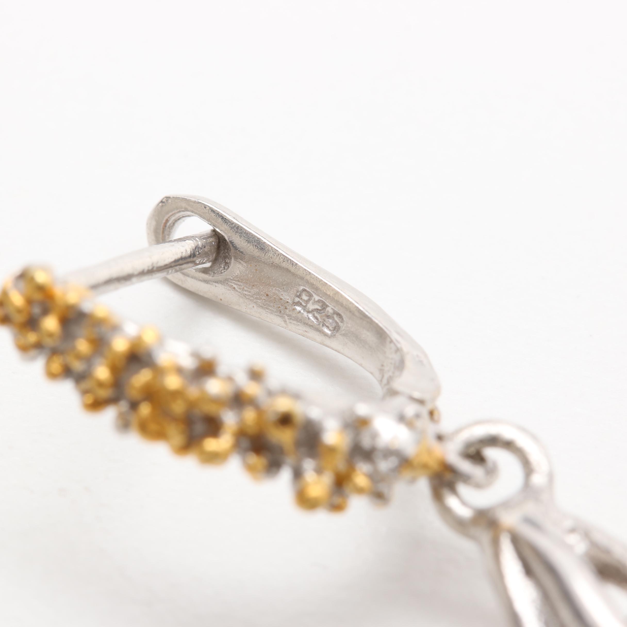 Sterling Silver Quartz, Amethyst, and Garnet Demi Parure