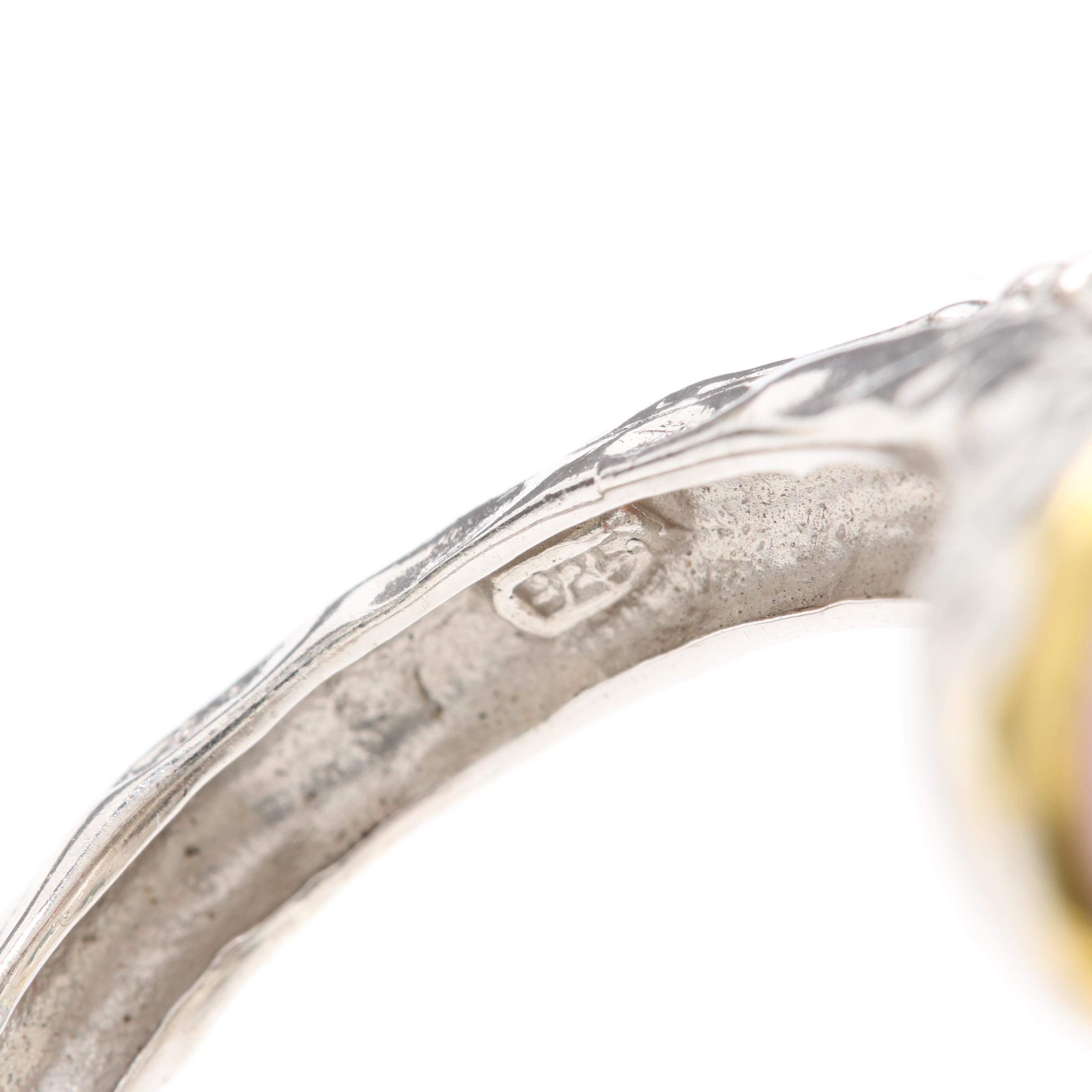 Sterling Silver Rings Set with Turquoise and Other Gemstones