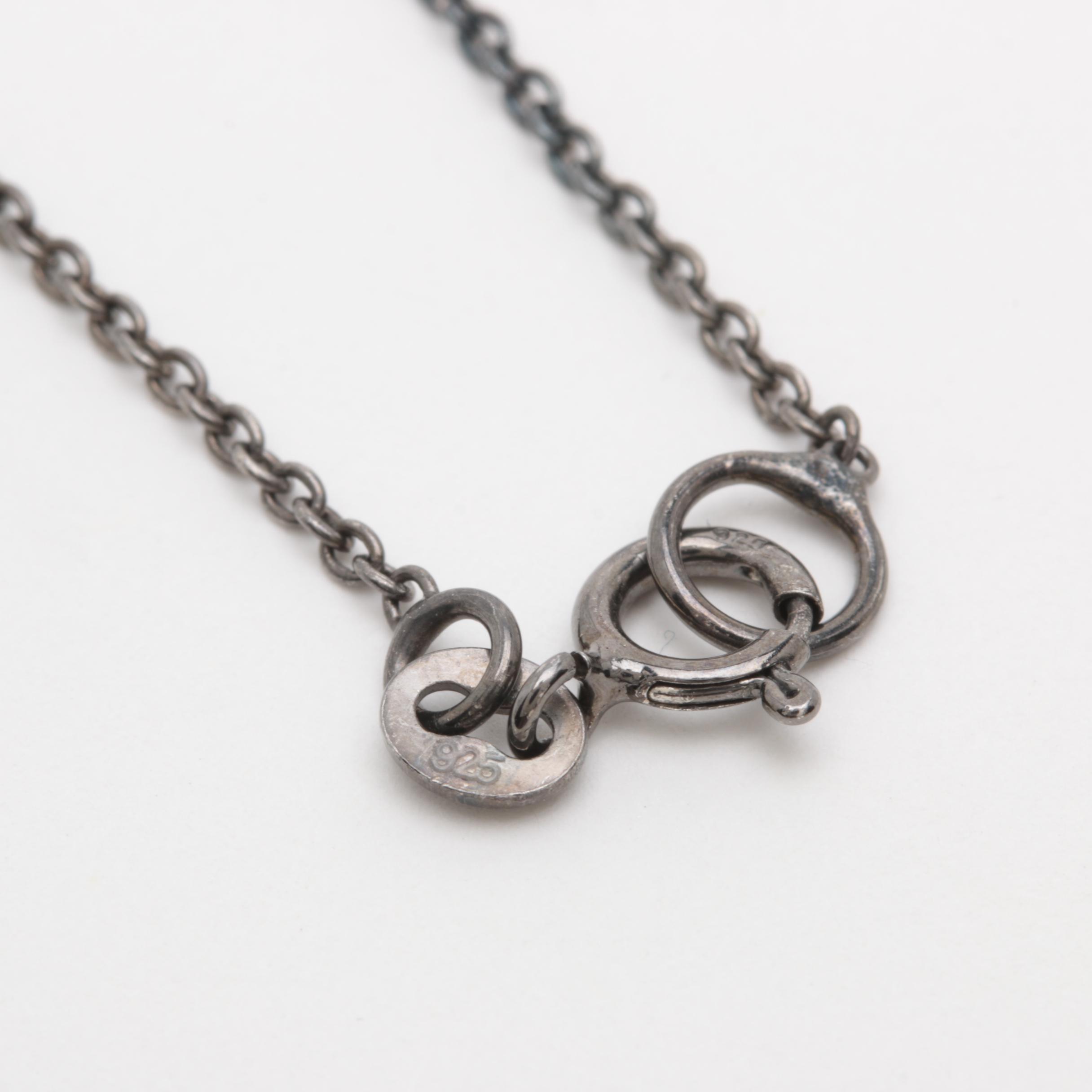 Sterling Silver Quartz Varieties and Other Gemstone Necklace and Ring