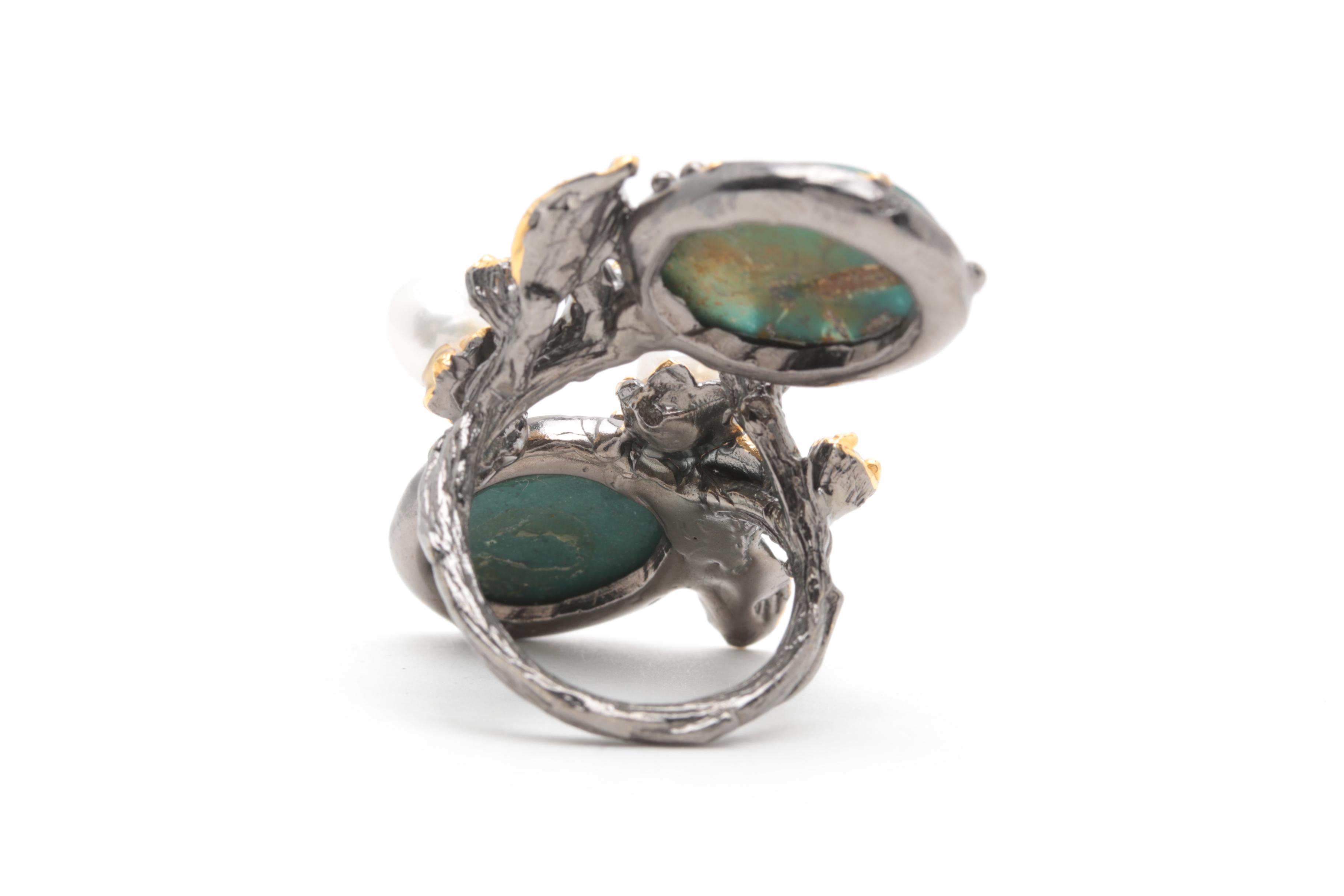 Sterling Silver Ring Selection with Jasper, Peridot, and Fluorite