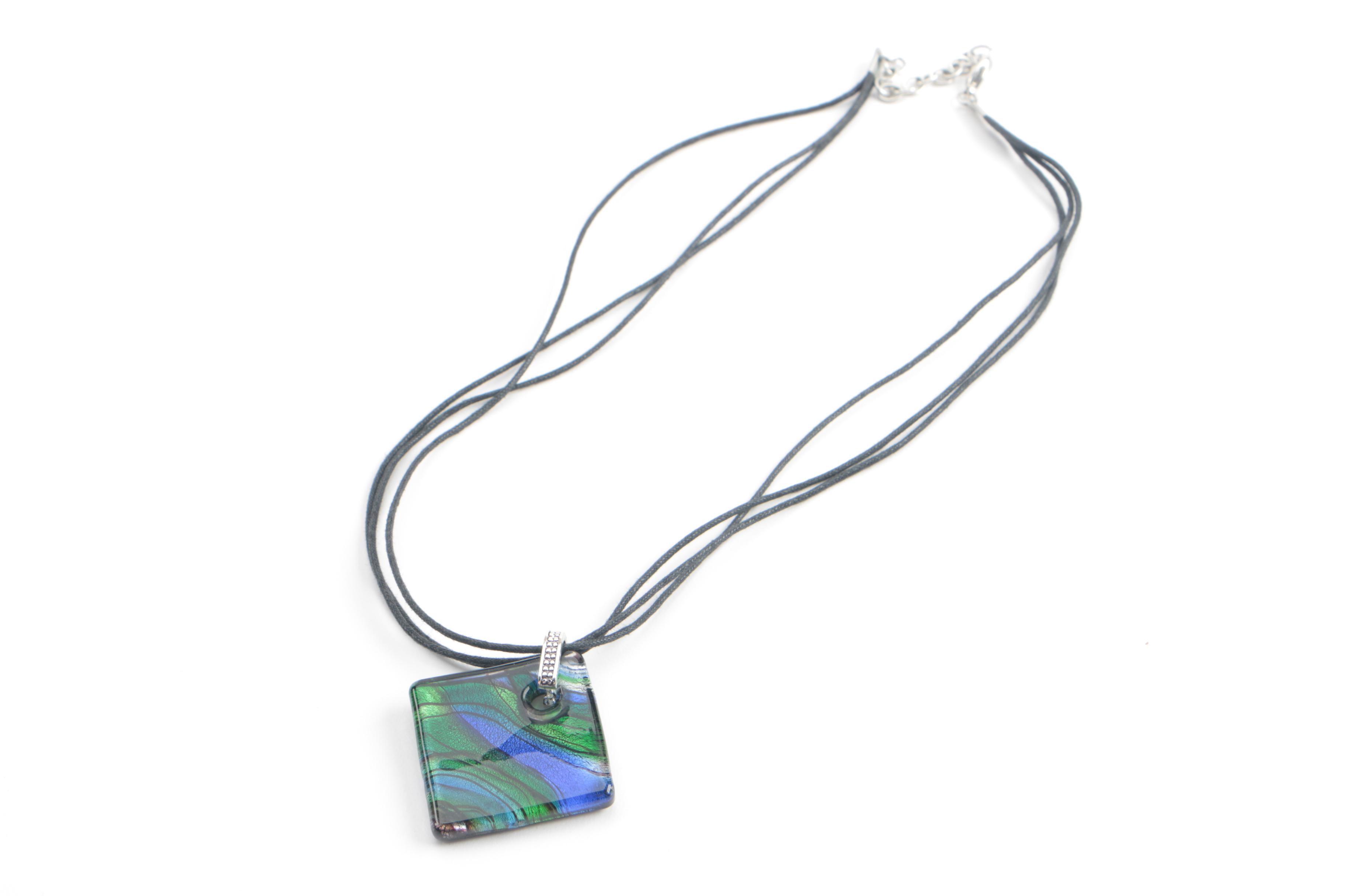 Dichroic Glass Pendant and Necklace Assortment