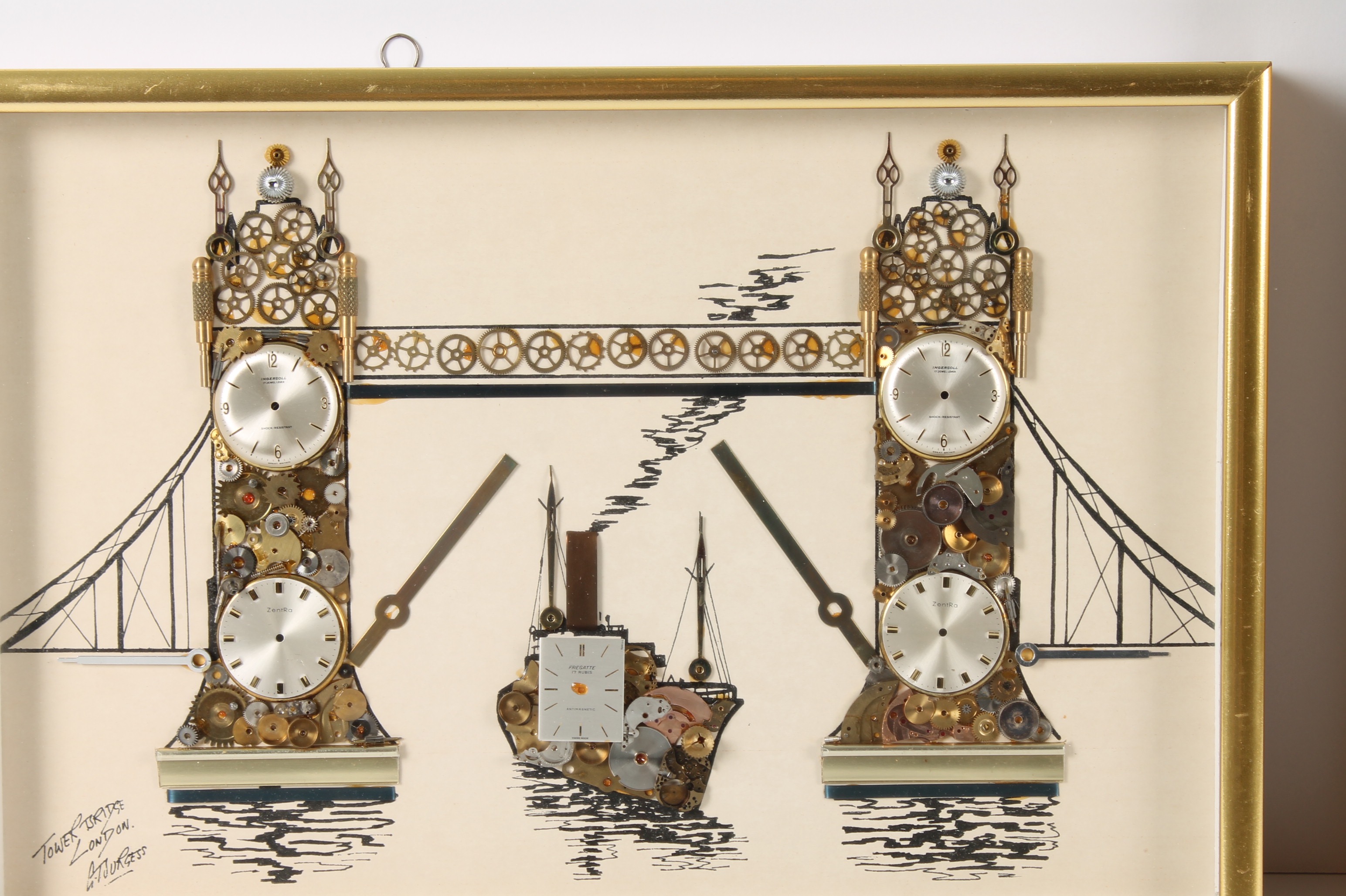 G. Burgess Horological Collages of London Landmarks