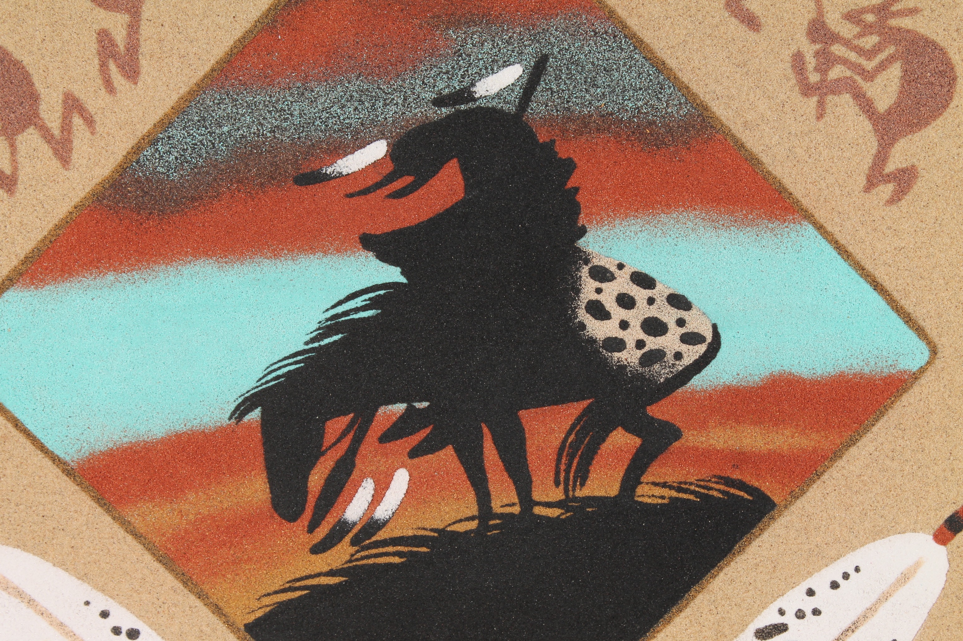 Southwest Native American-Style Sand Artwork