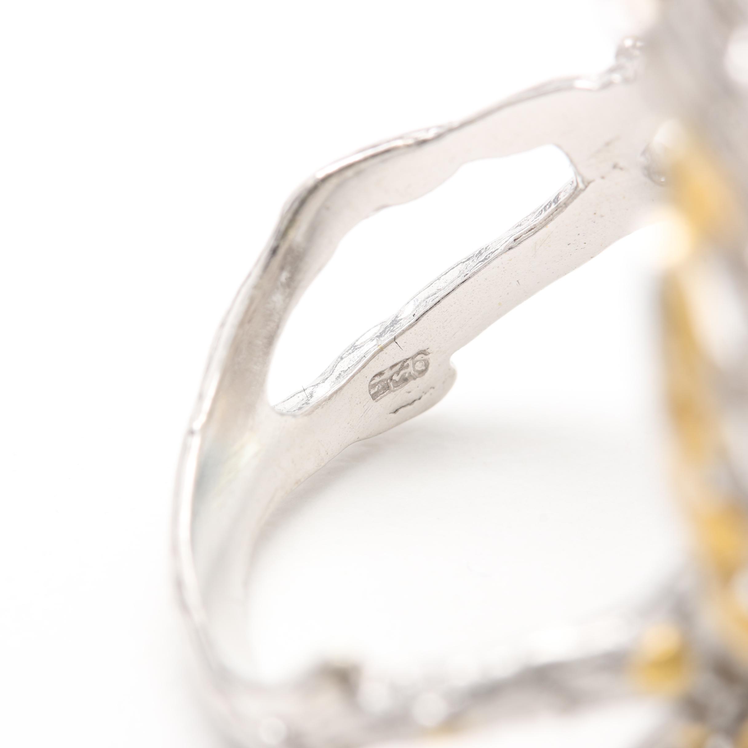 Sterling Silver Cultured Pearl Ring Selection with Tourmaline and Tanzanite