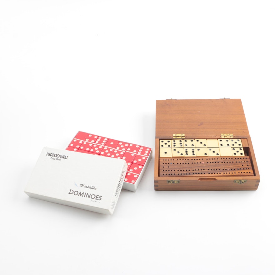 Puremco "Marblelike" and Drueke Dominoes Sets