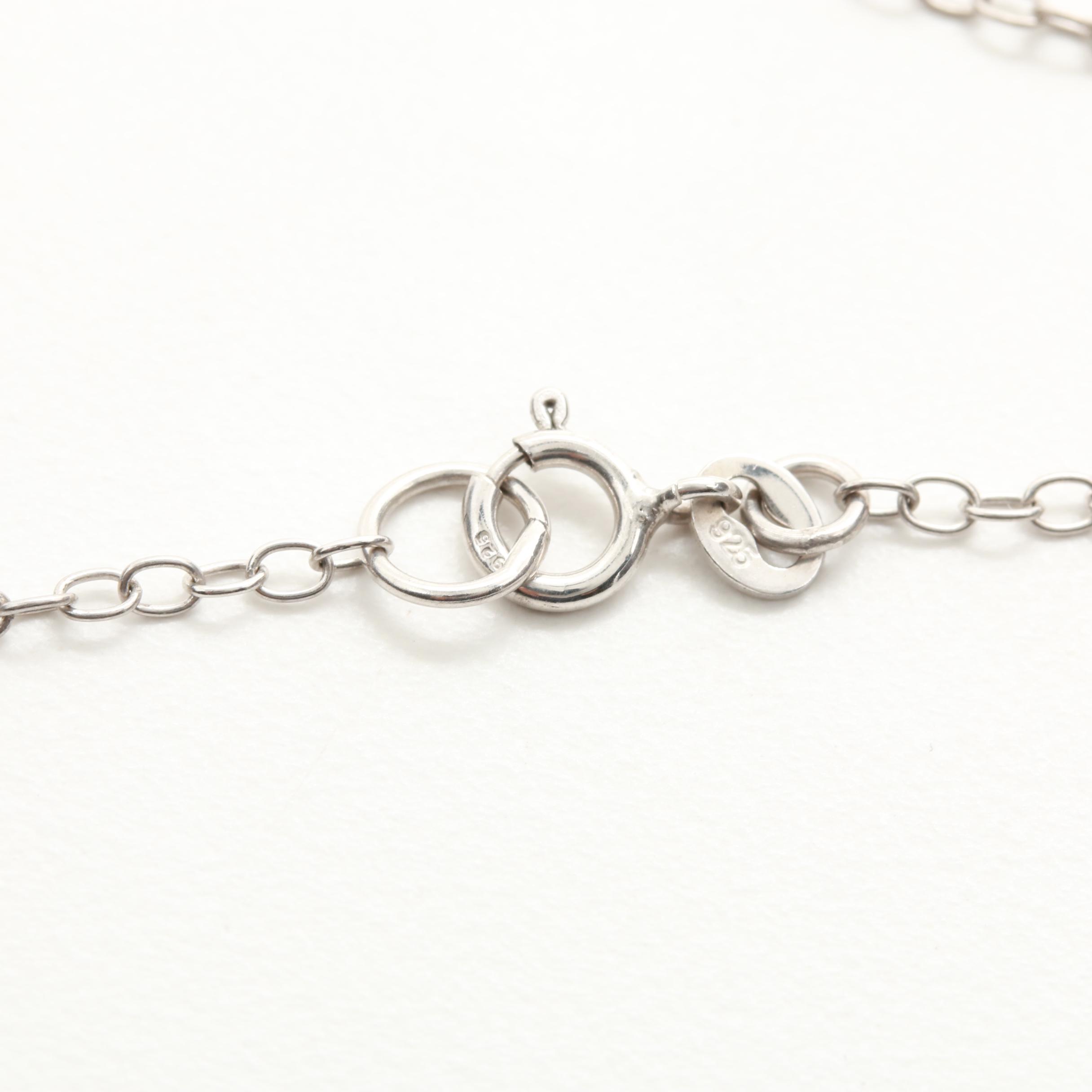 Sterling Silver Amethyst, Citrine, Chrome Diopside, and Iolite Demi Parure