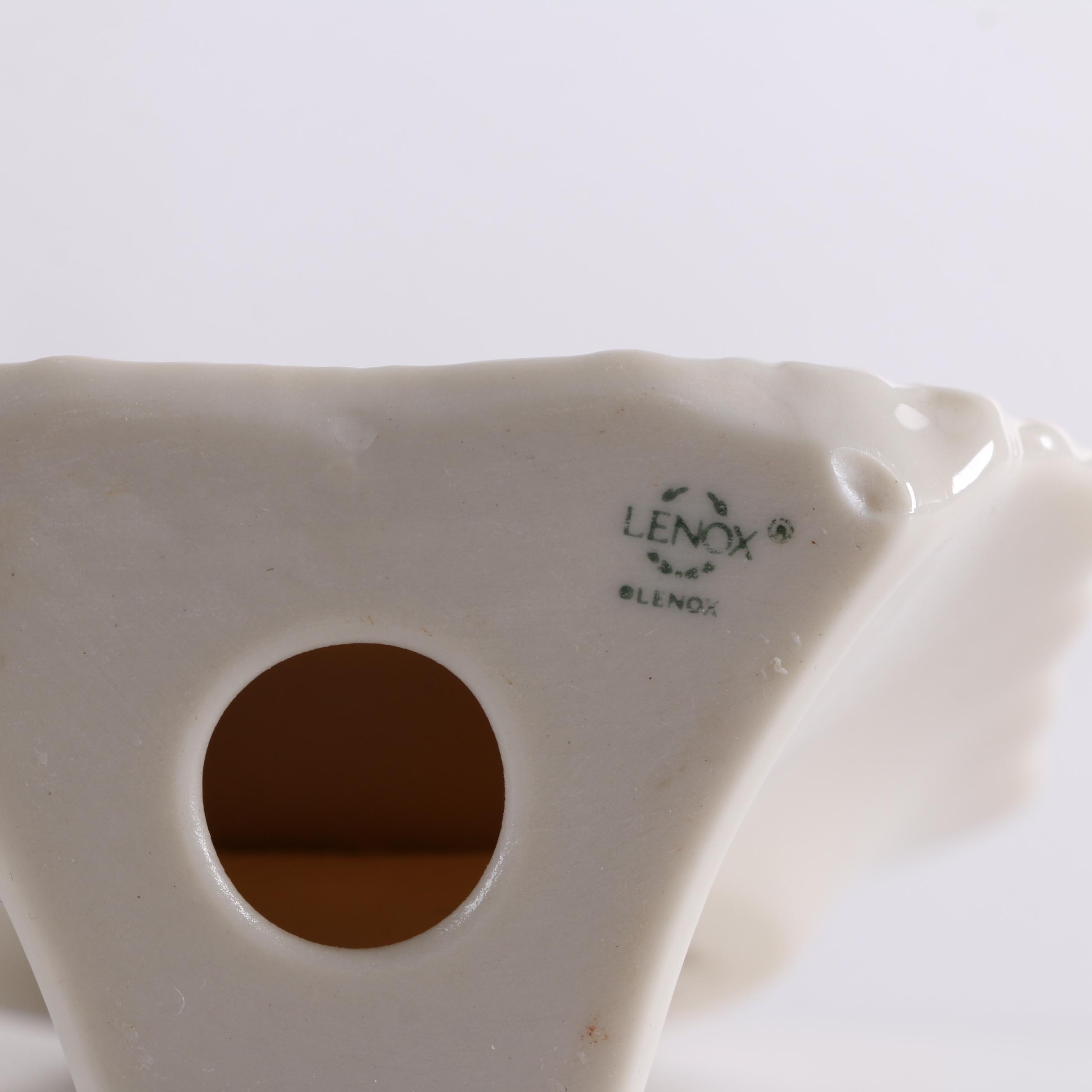 Lenox "Georgian Collection" Clock with "Rose Manor" and "Wedding Promises" Trays