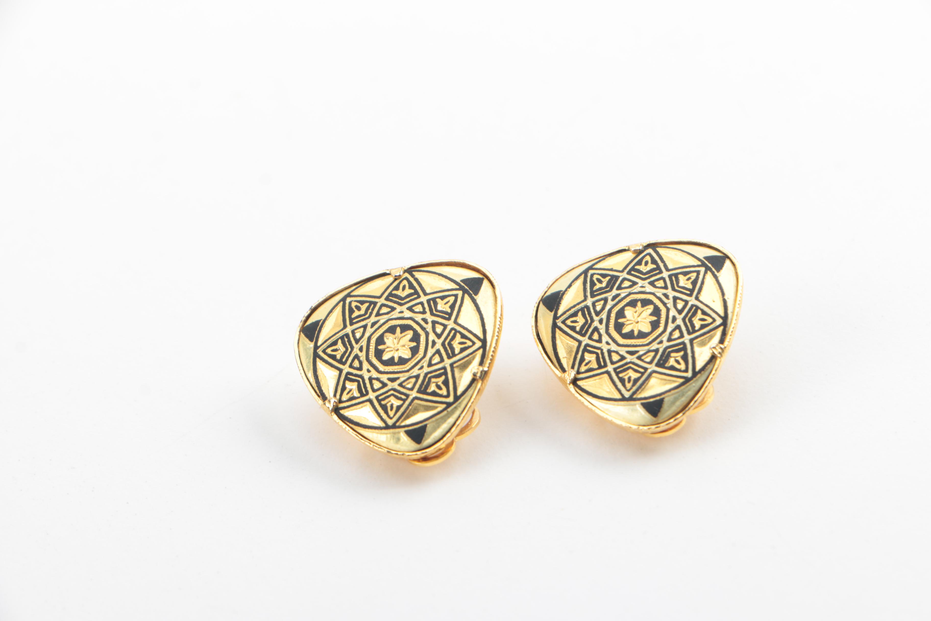 Gold Tone Foilback and Dichroic Glass Jewelry Assortment