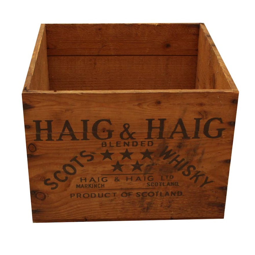 Vintage Haig & Haig Scotch Whiskey Crate