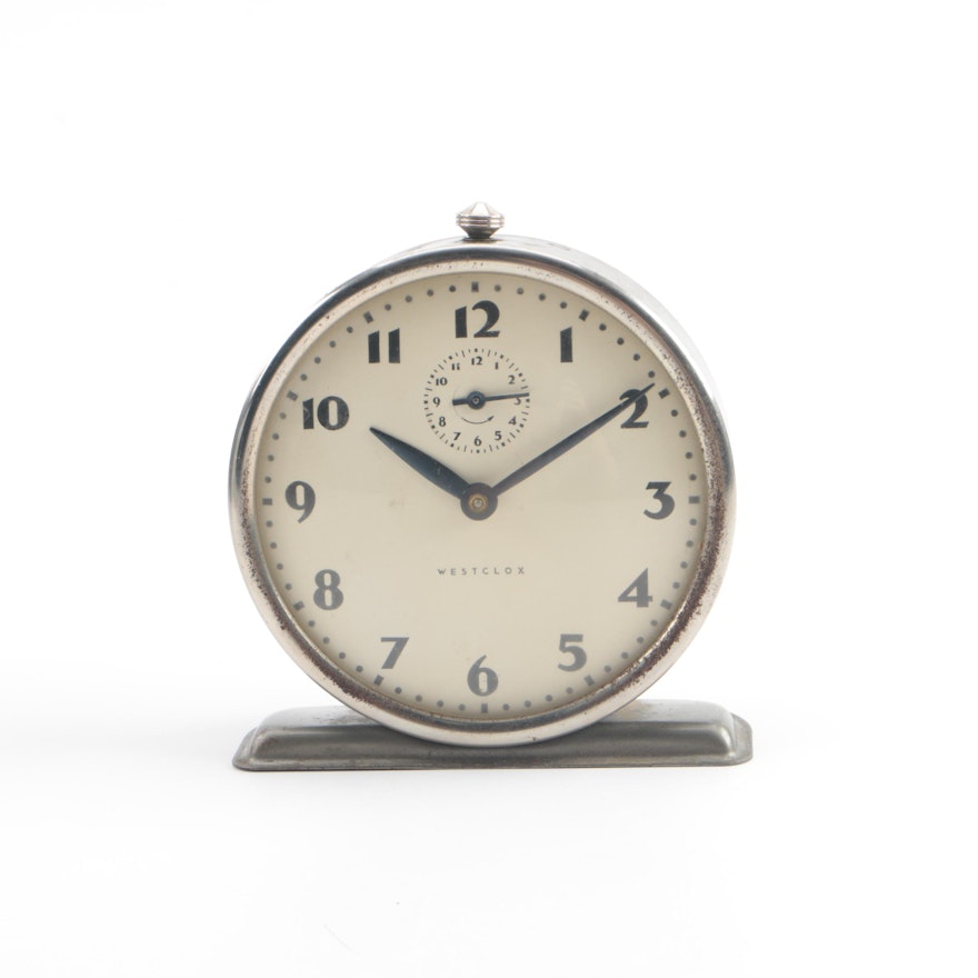 Circa 1945 Westclox "Bingo Style 2" Wind Up Alarm Clock