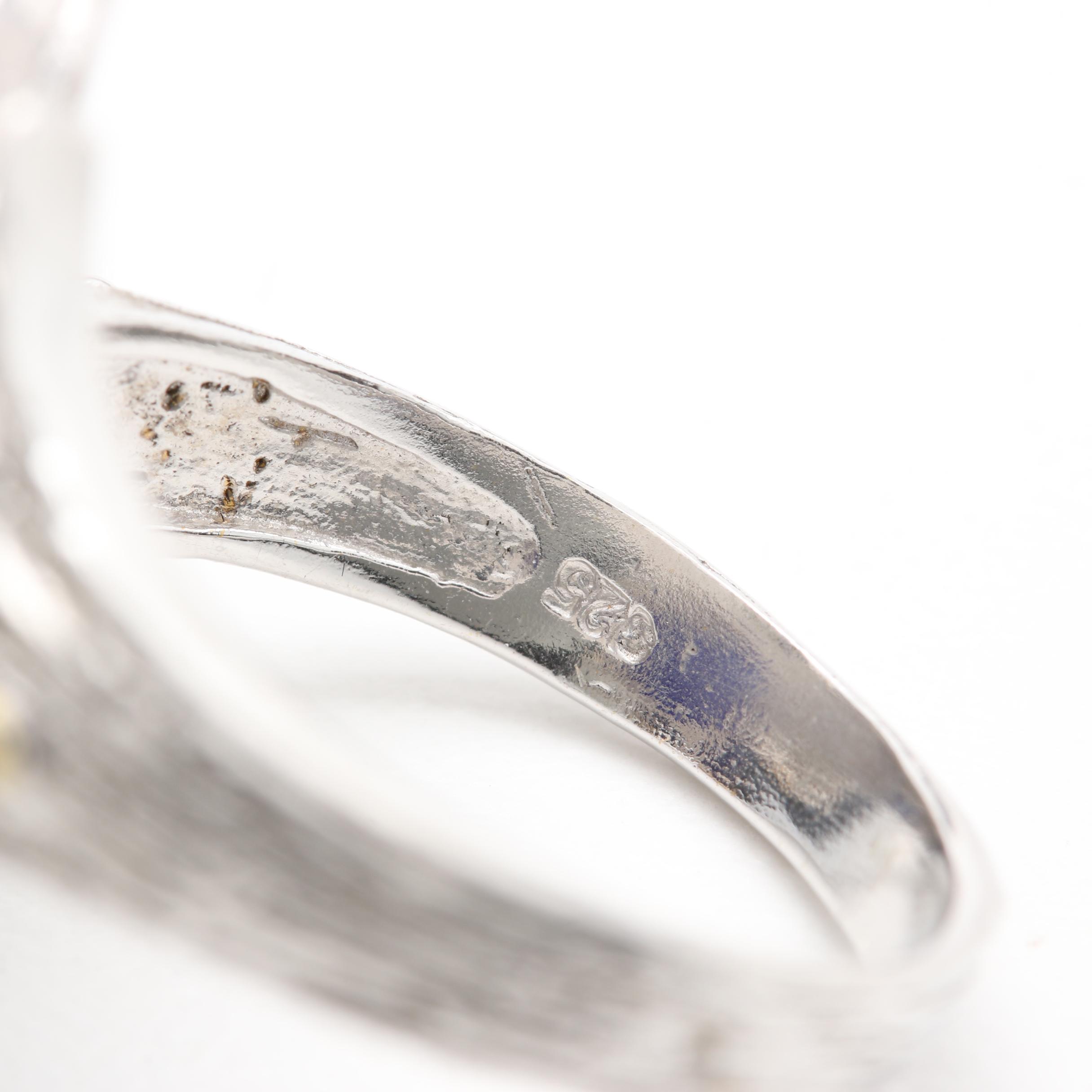 Sterling Silver Jewelry Selection Including Filled Corundum and Gold Wash