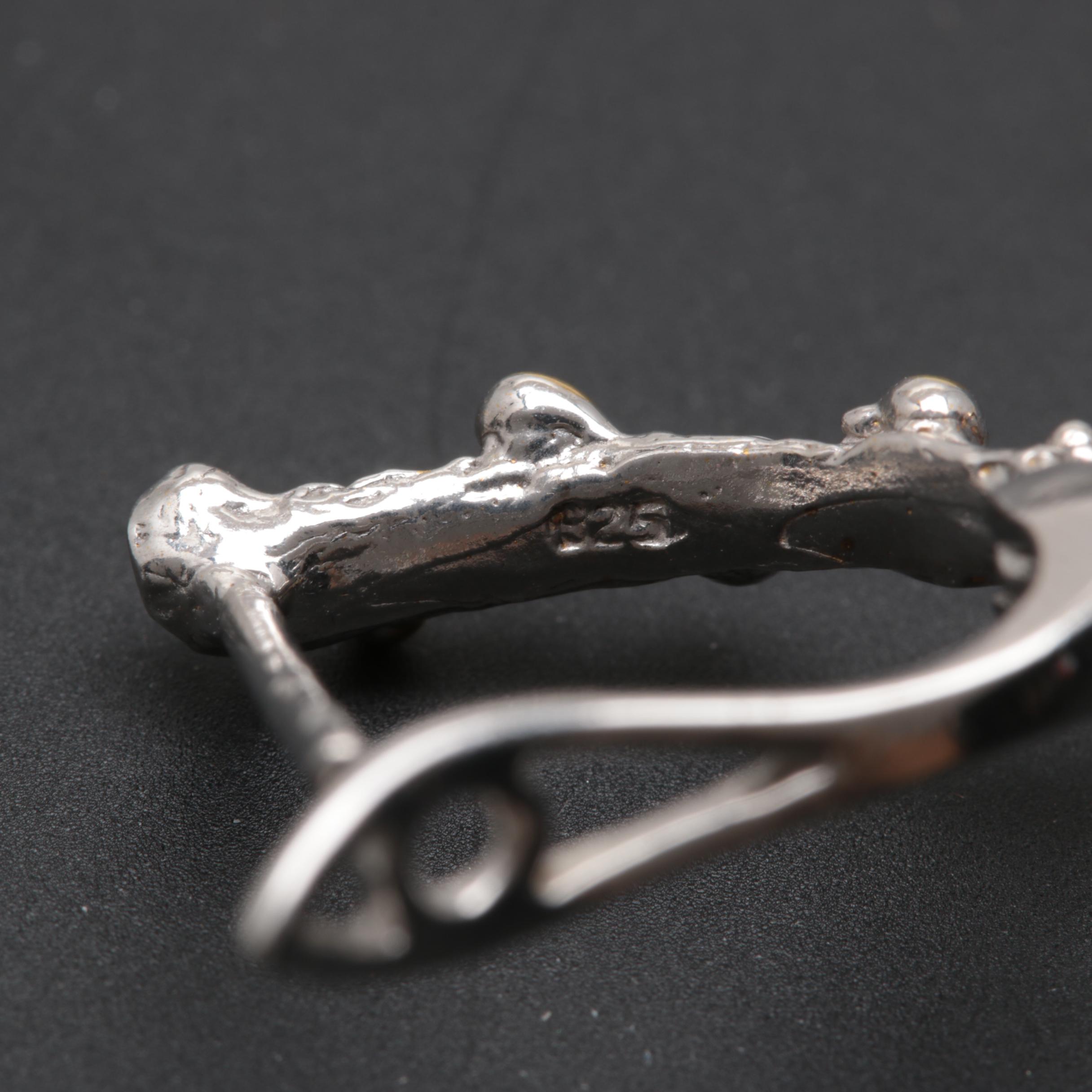 Sterling Silver Cultured Pearl Ring and Earrings