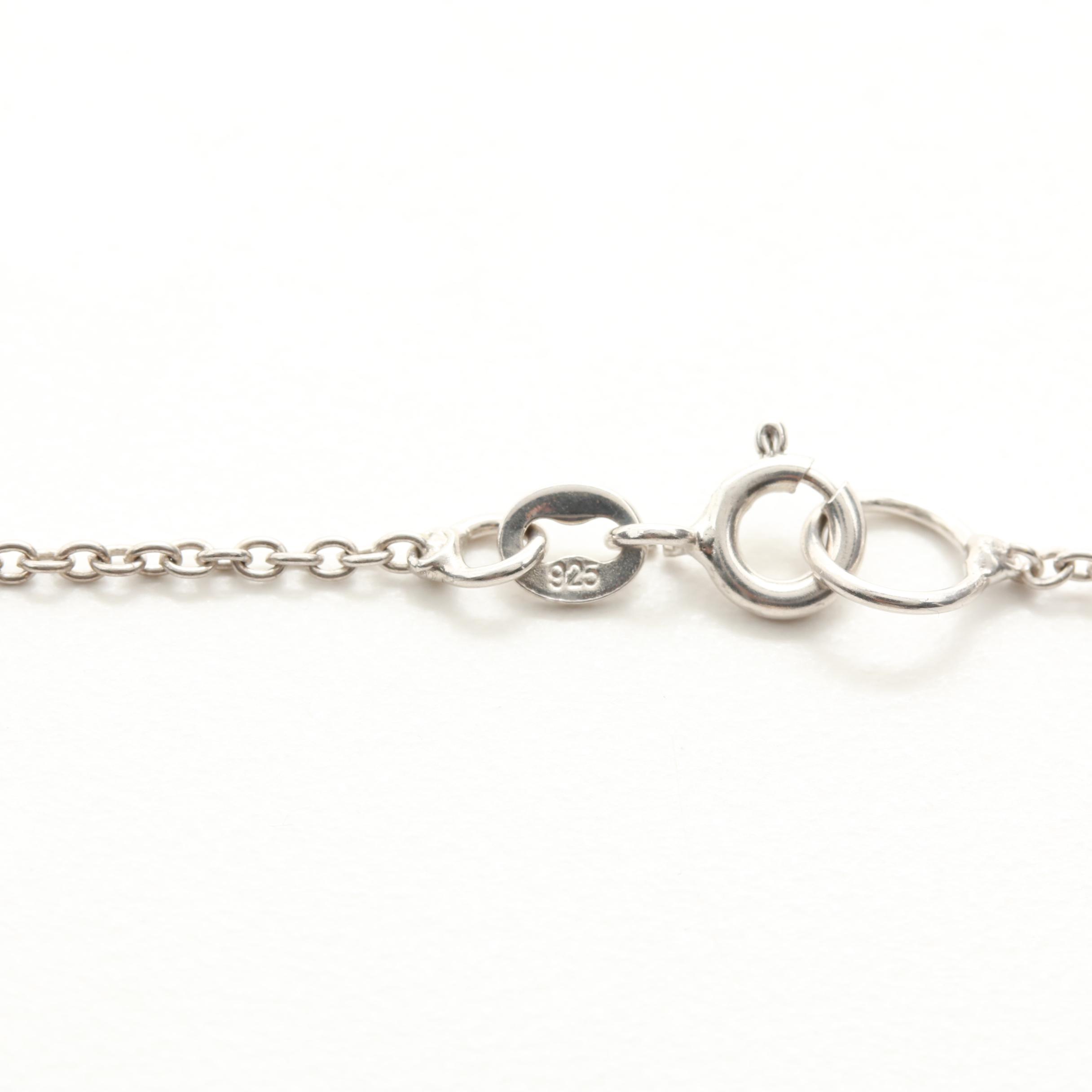 Sterling Silver Lemon Citrine and Gemstone Necklace and Earrings