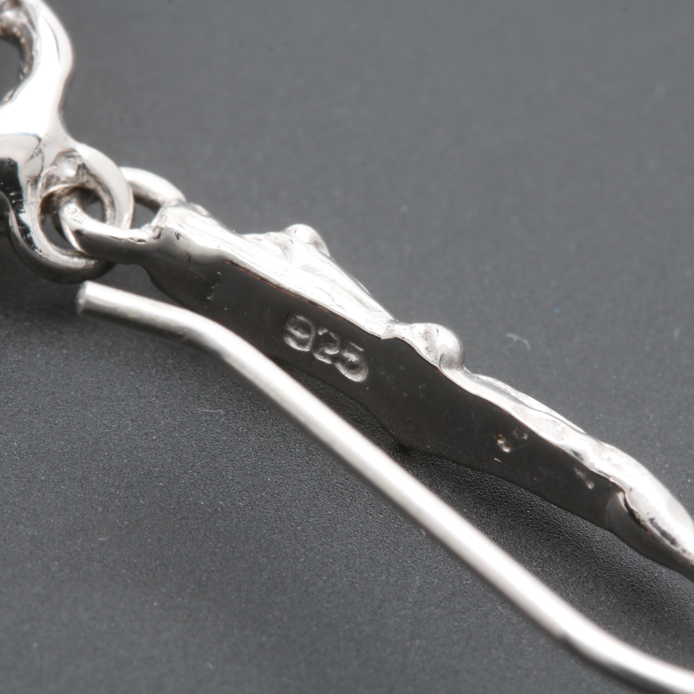 Sterling Silver Cultured Pearl and Green Beryl Jewelry