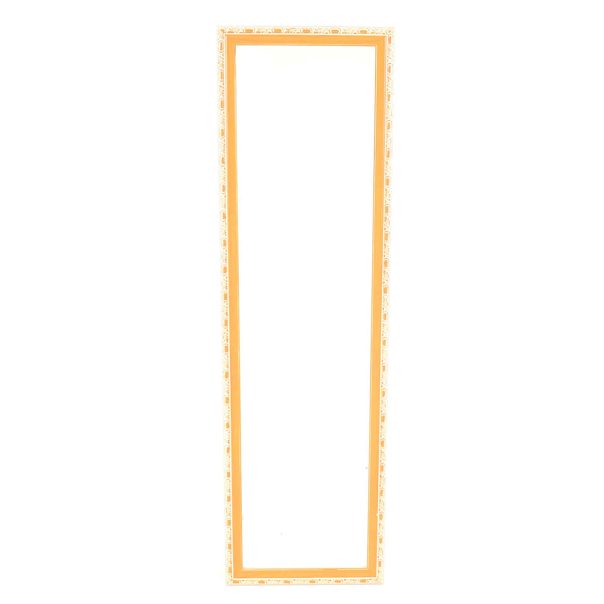 Faux Wood Framed Full-Length Mirror