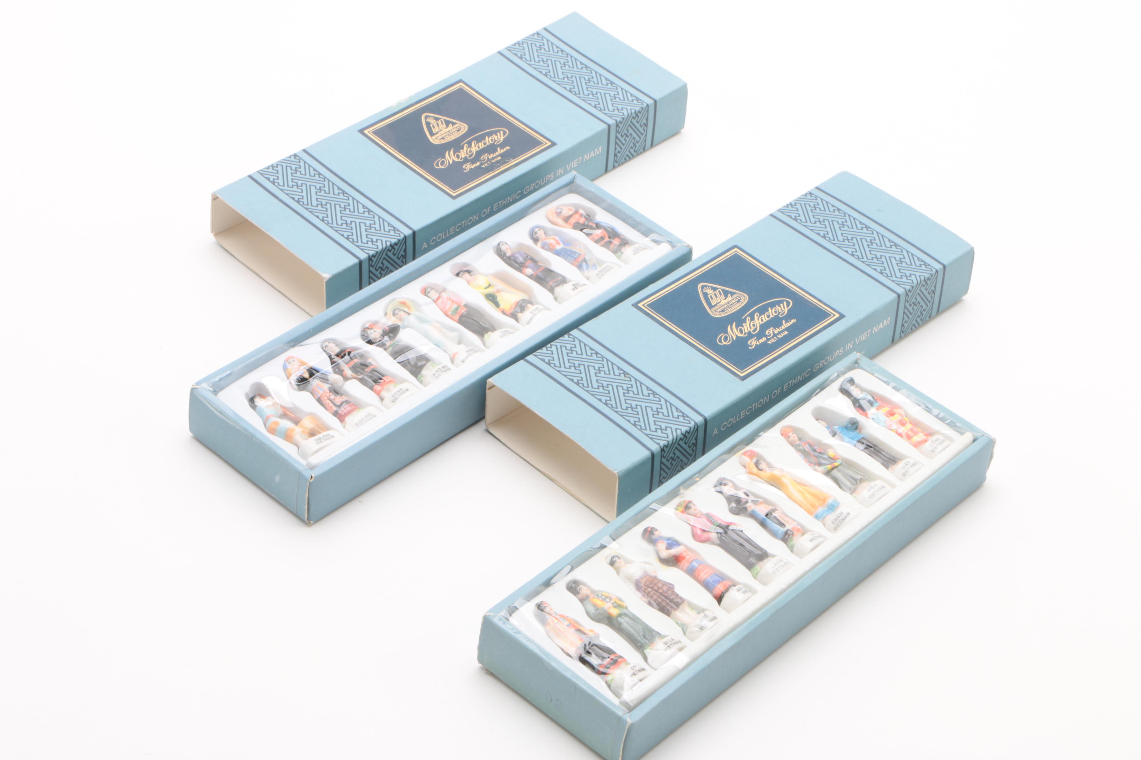 Minh Long "Collection of Ethnic Groups in Vietnam" Miniature Porcelain Figurines