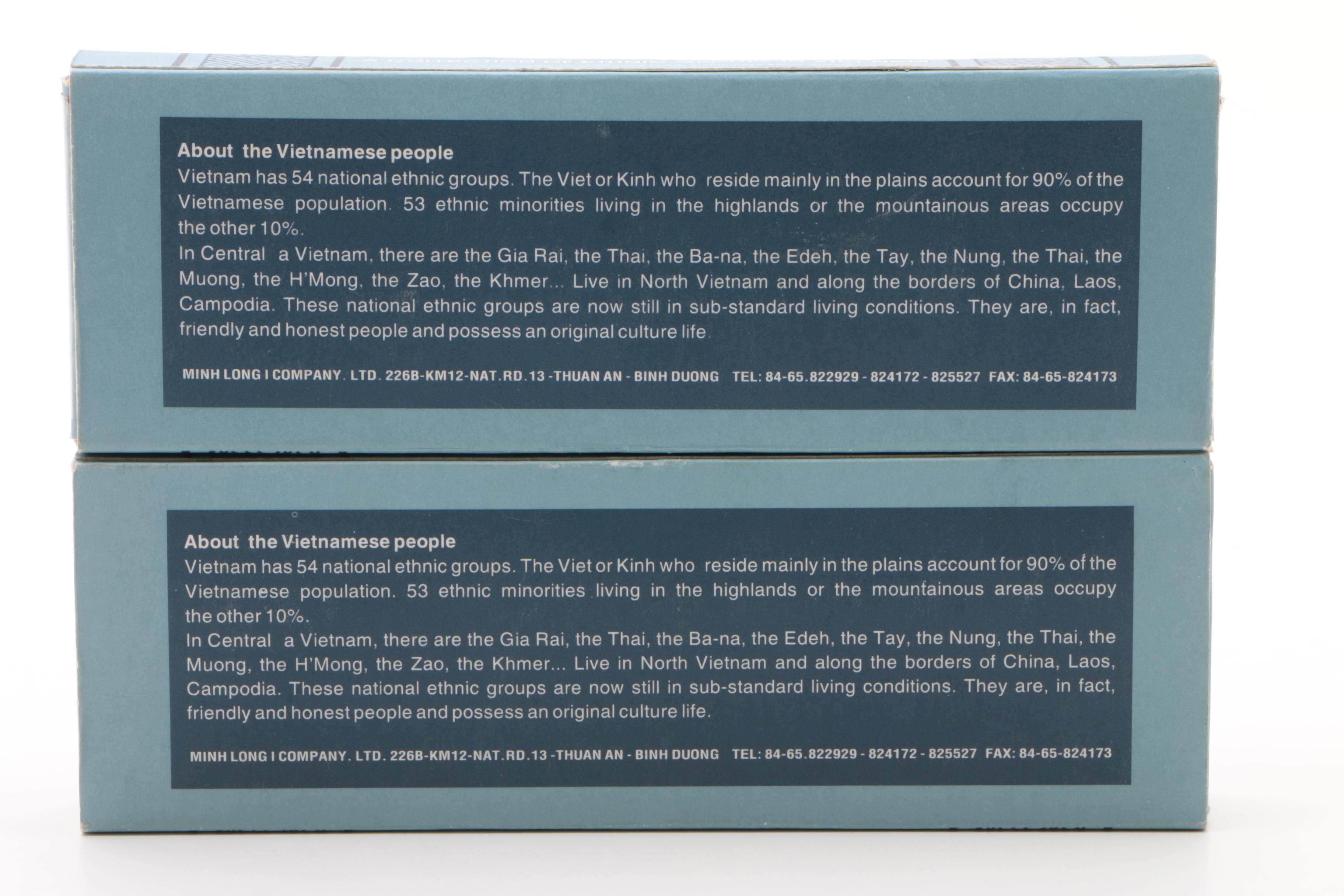 Minh Long "Collection of Ethnic Groups in Vietnam" Miniature Porcelain Figurines