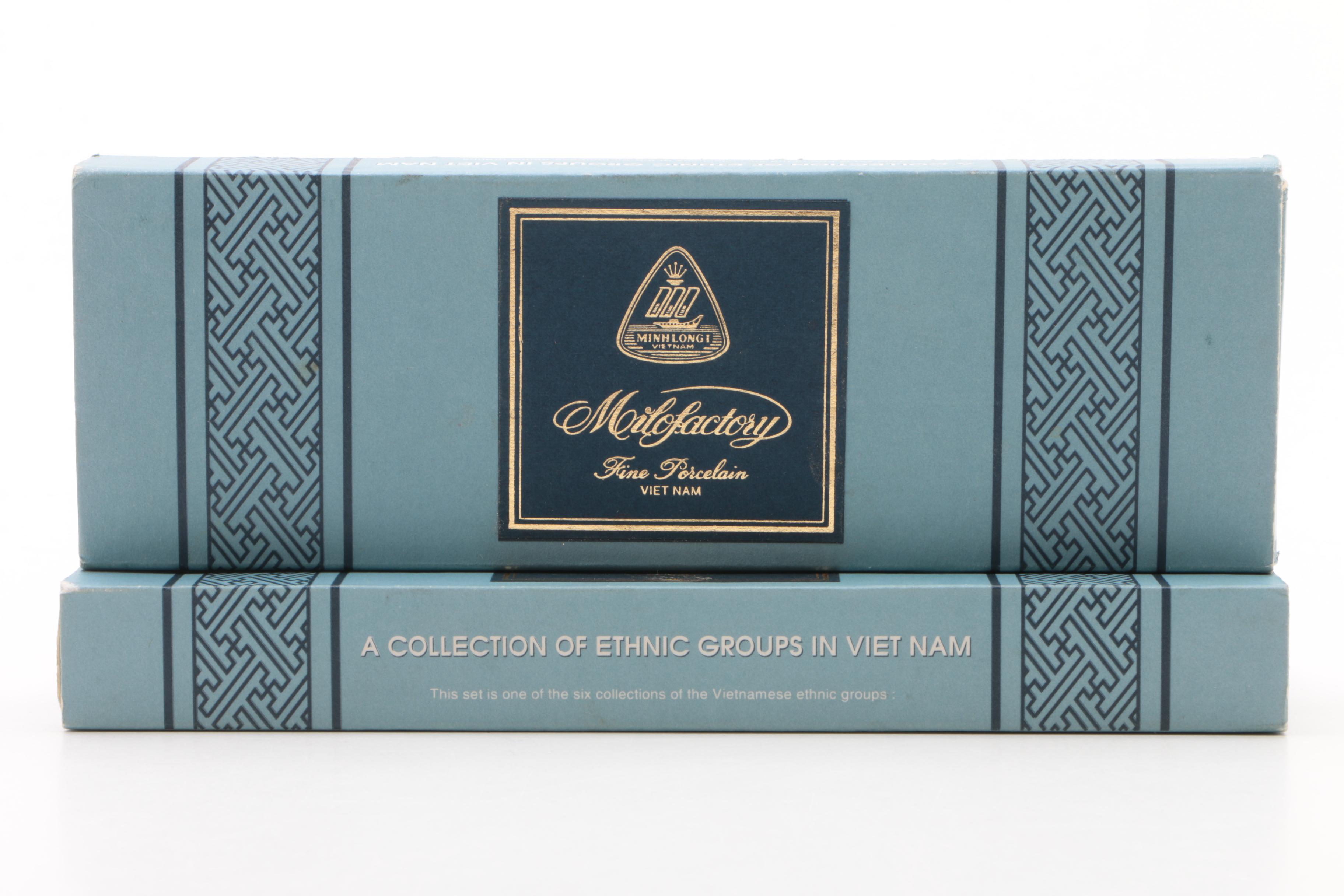 Minh Long "Collection of Ethnic Groups in Vietnam" Miniature Porcelain Figurines