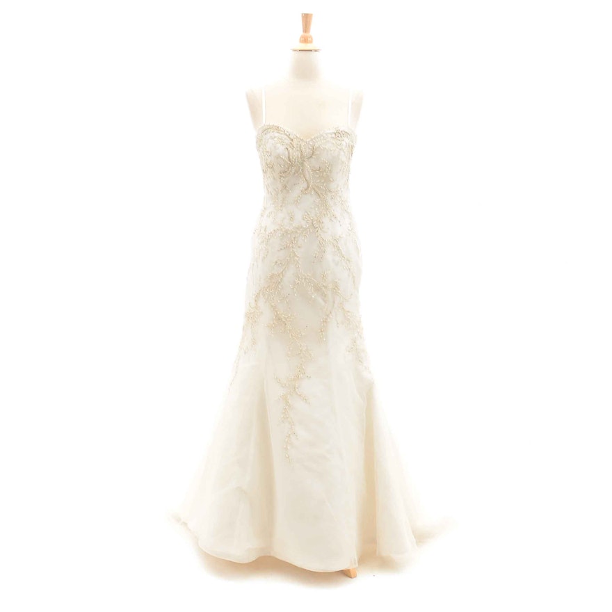 Lovelle by Lazaro Embellished Strapless Wedding Gown