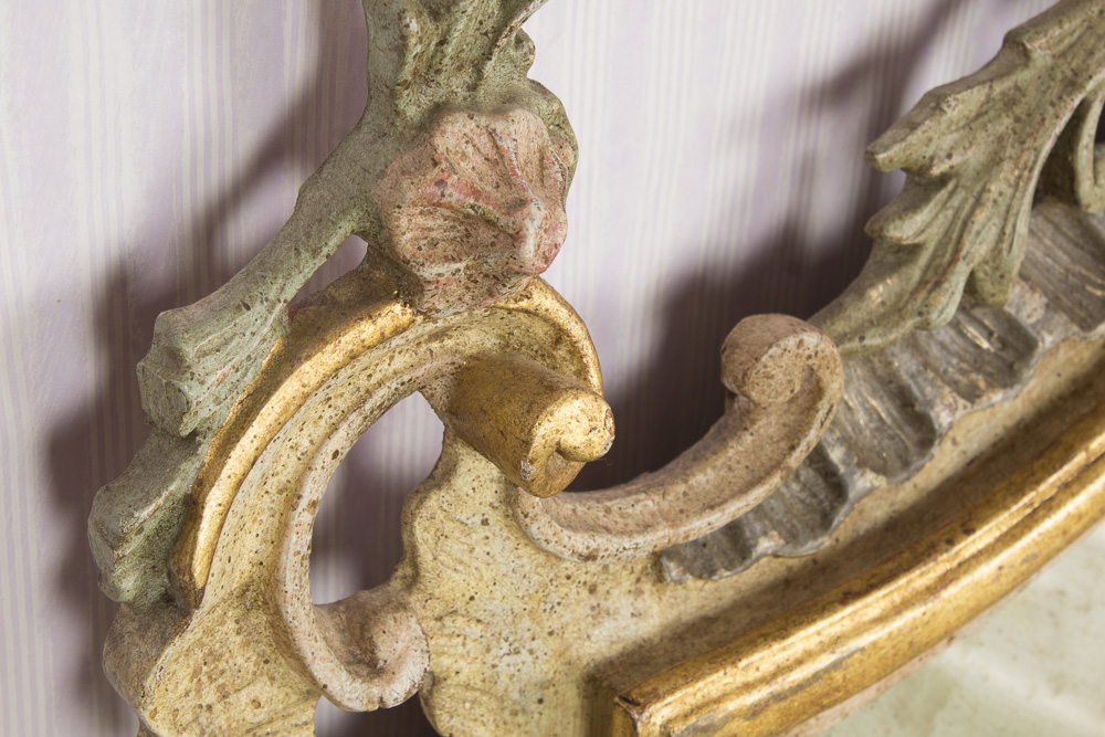 Italian Rococo-Style Wall Mirror by Vero Legno