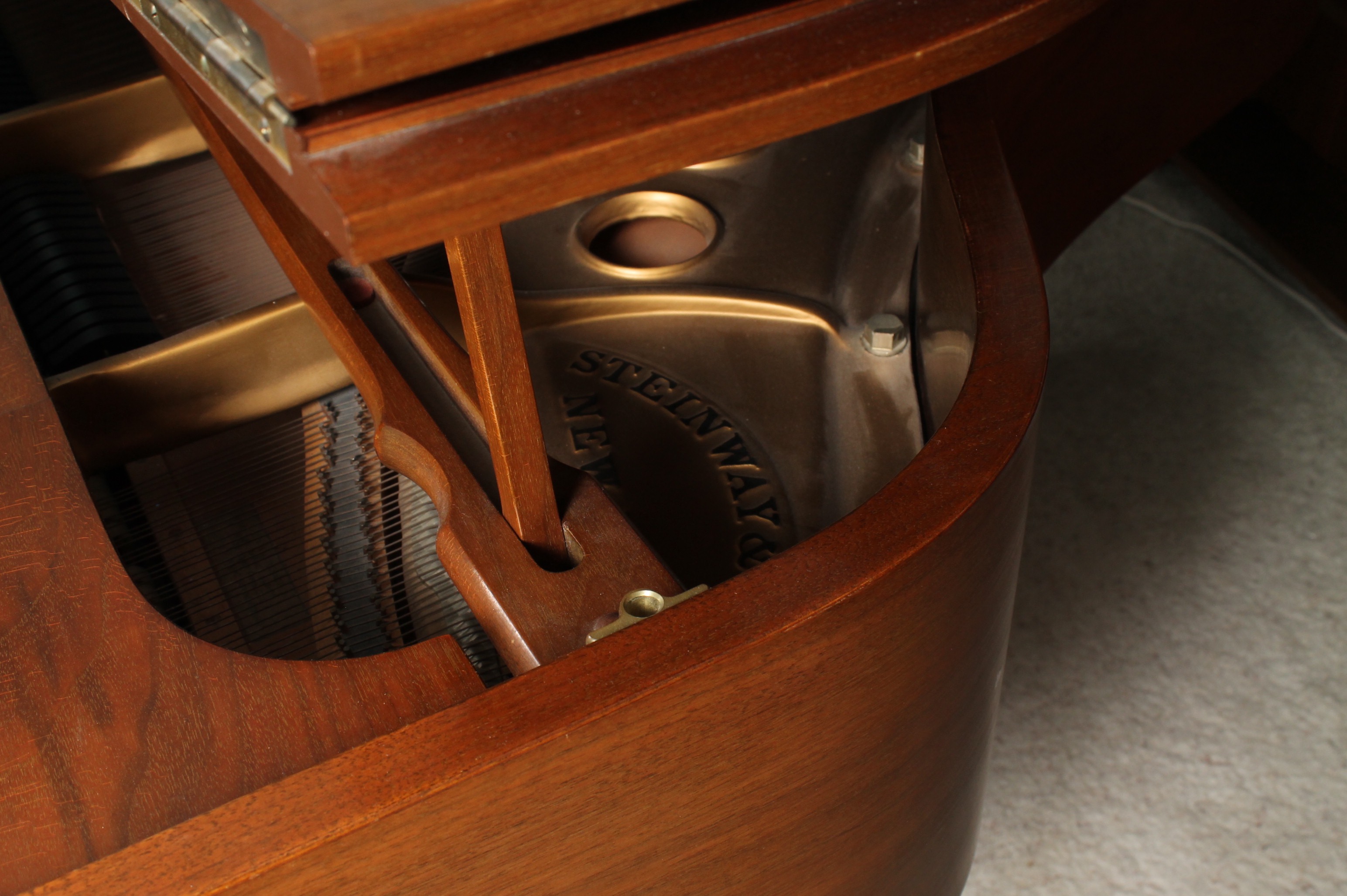 Vintage Steinway Walnut Baby Grand Piano