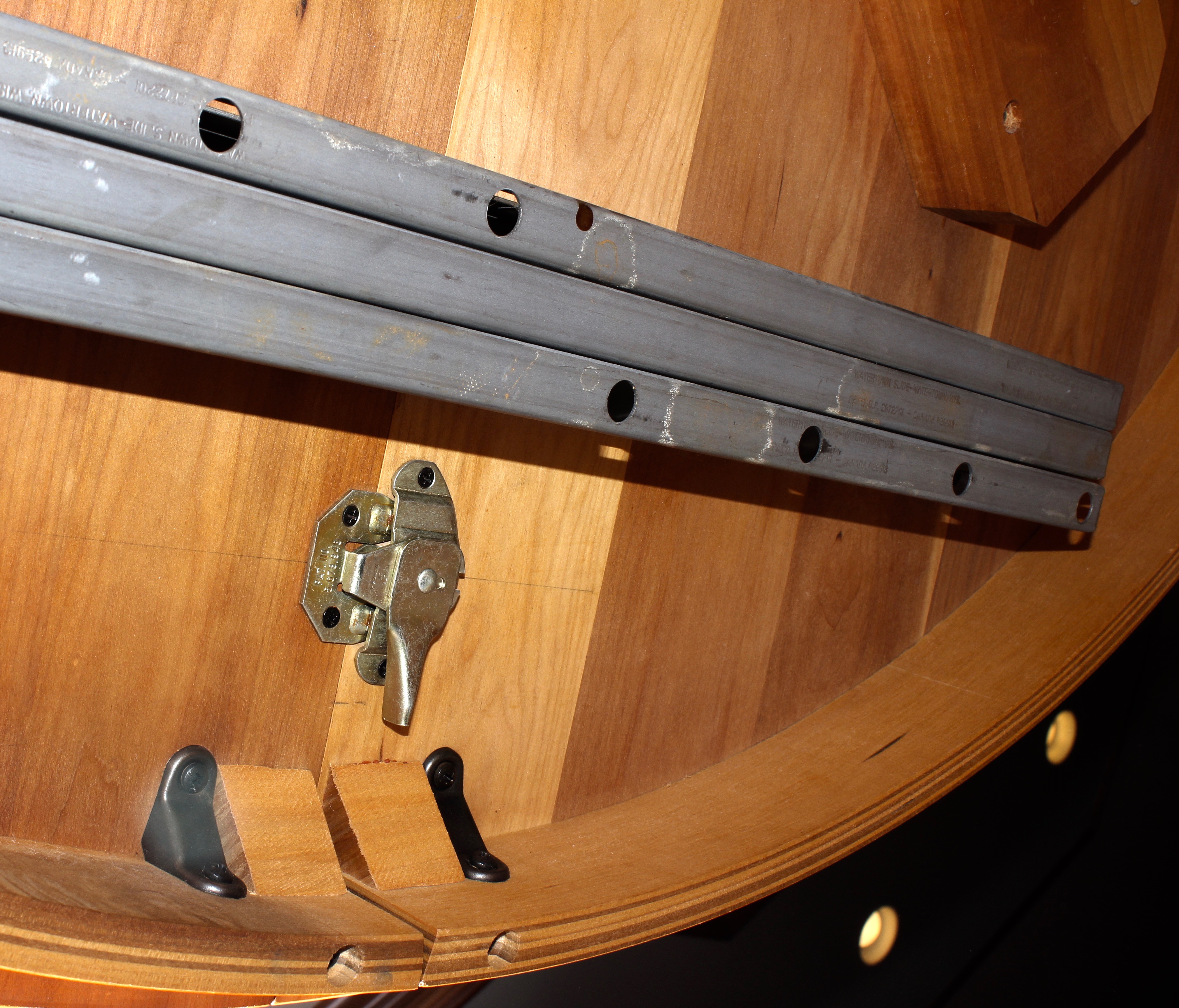 Stickley Round Dining Table with Six Windsor Chairs