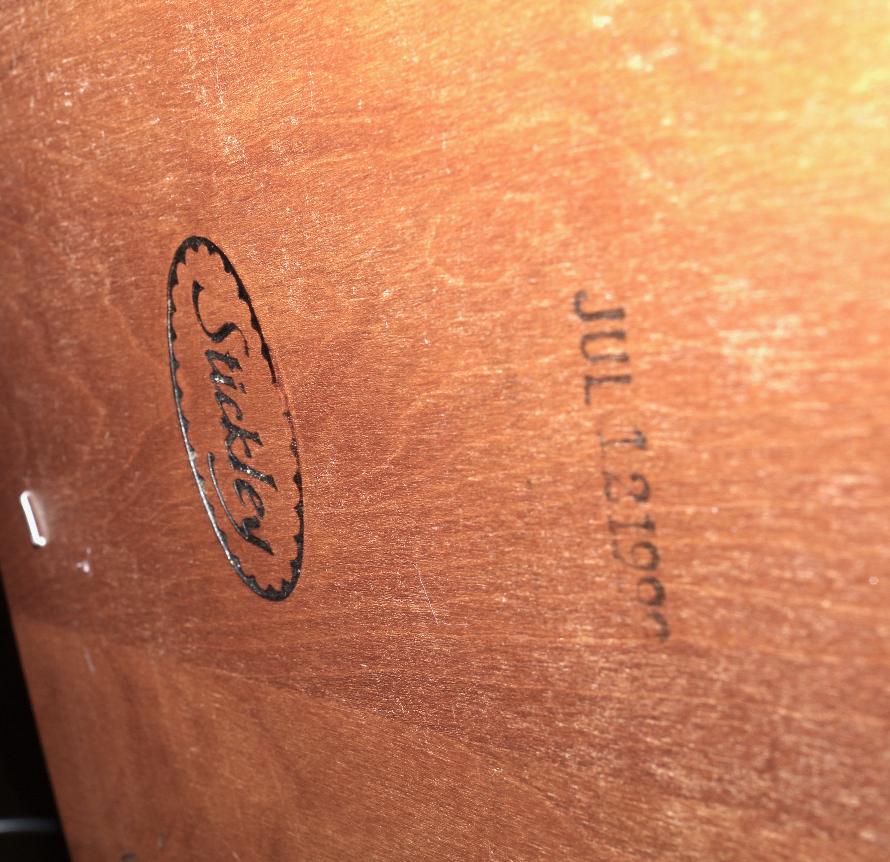 Stickley Round Dining Table with Six Windsor Chairs