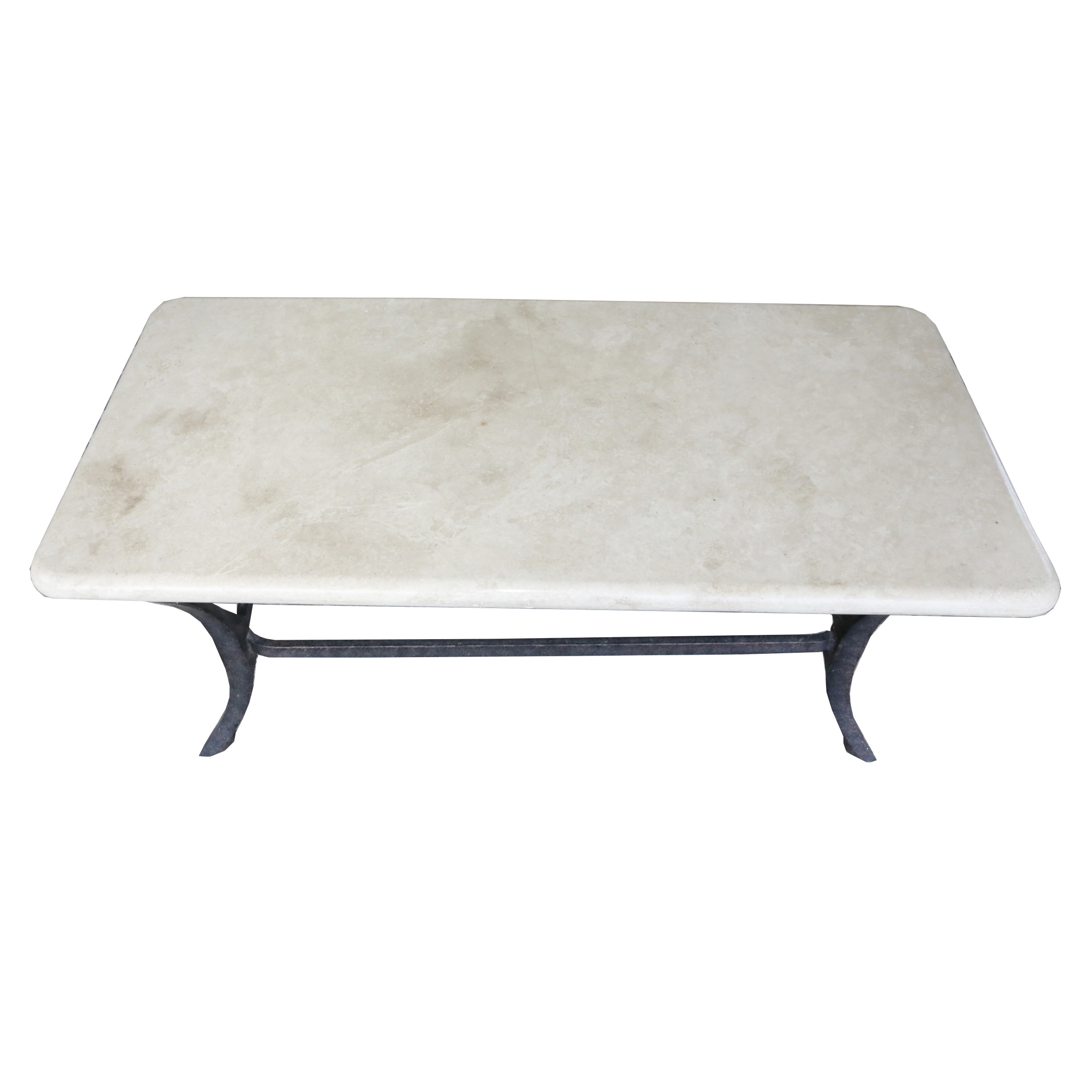 Outdoor Faux-Stone Patio Table