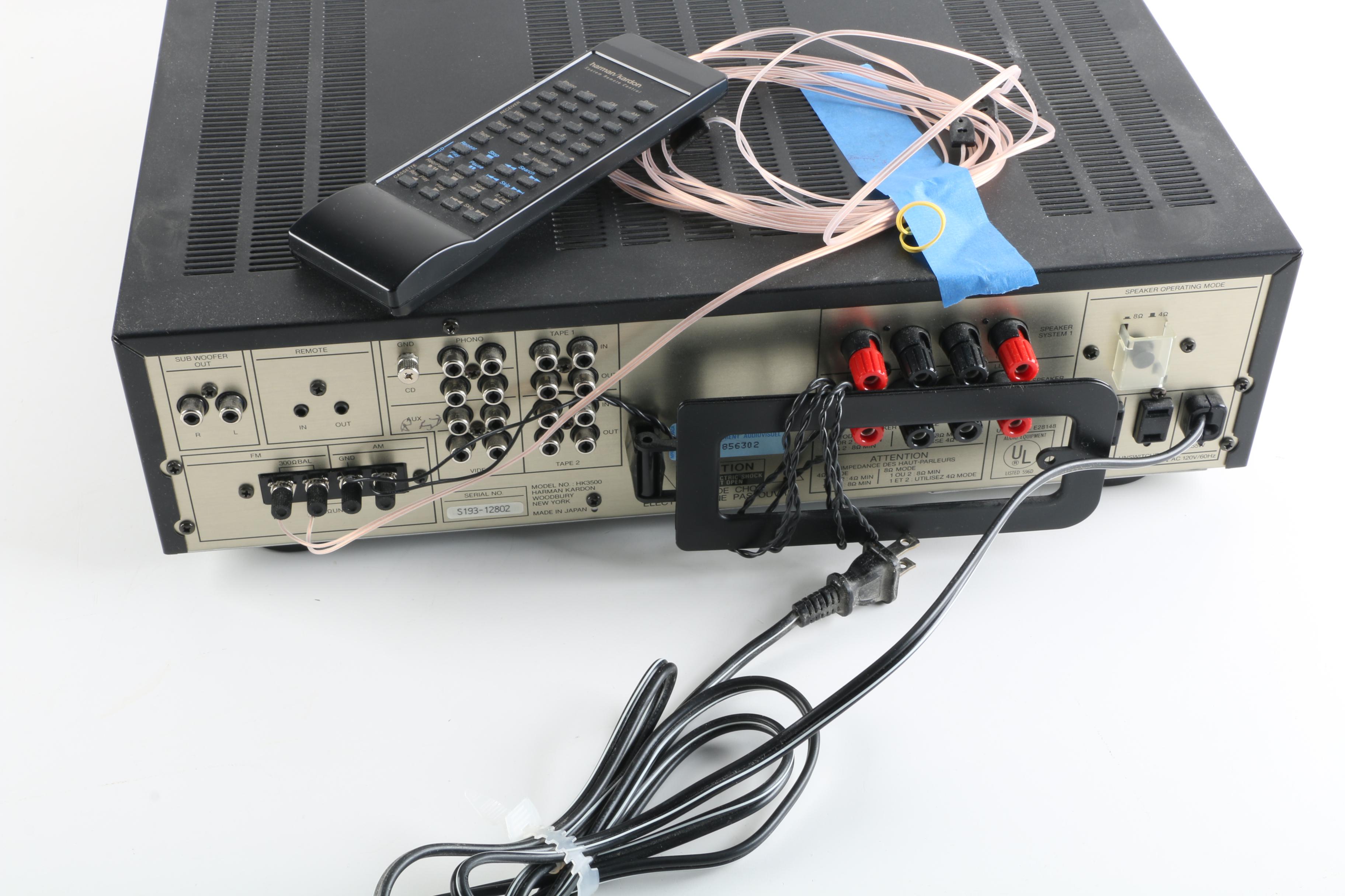 Harman/Kardon HK3500 Stereo Receiver with Owner's Manual